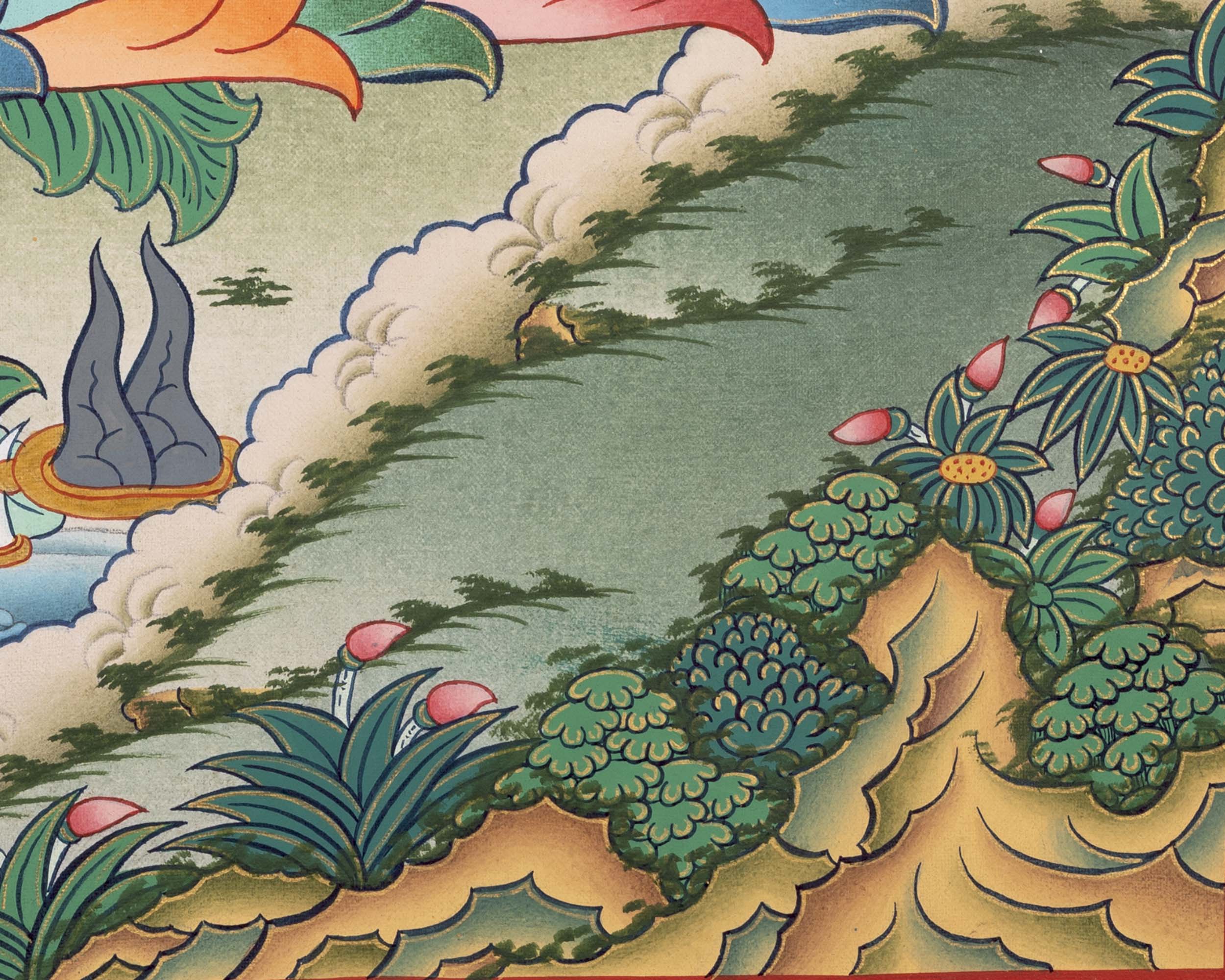 Meditation Medicine Buddha | Original Hand-Painted Healing Thangka