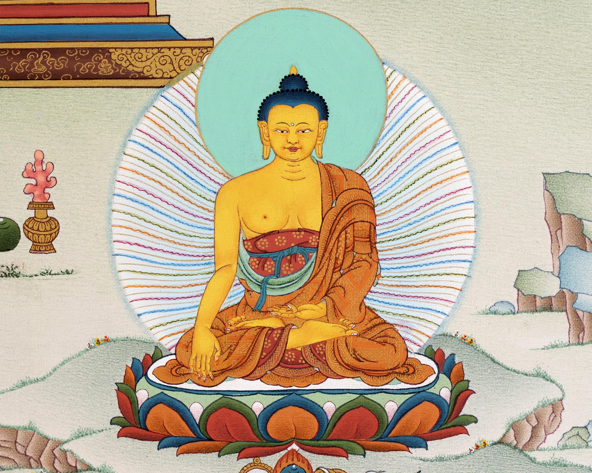 8 Medicine Buddhas | Bhaisajyaguru | Thangka Painting