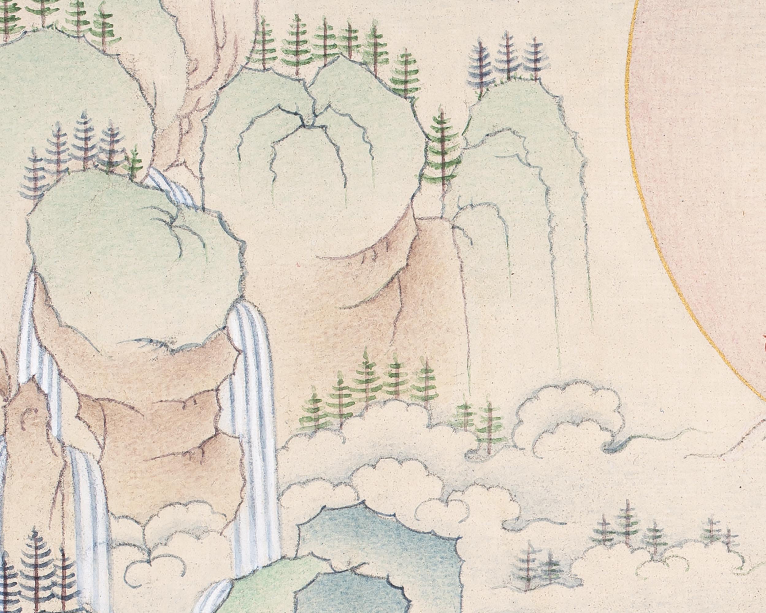 High Quality Digital White Tara Thangka Print | The Serene Goddess of Healing