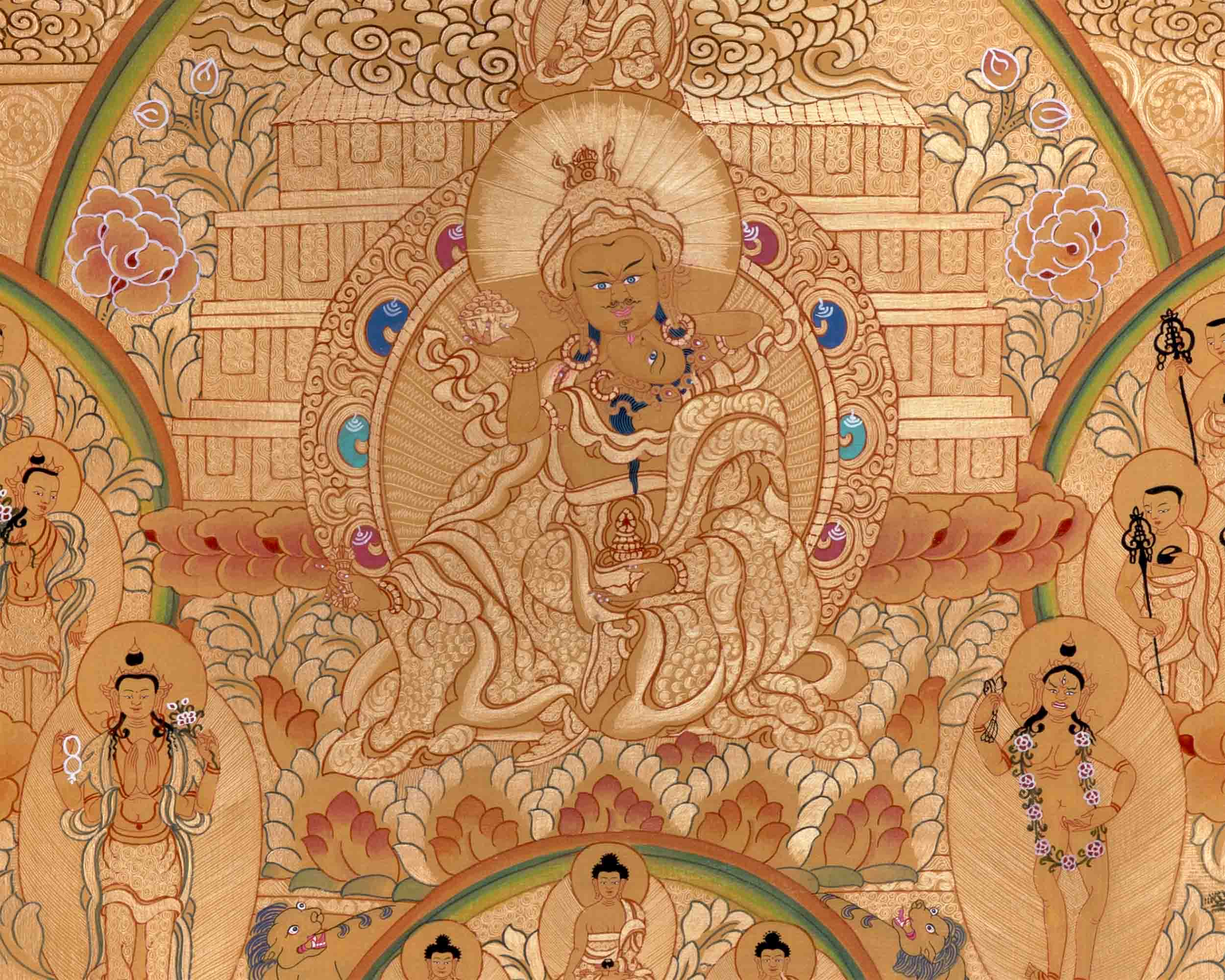 Refuge Tree Thangka Painting | Traditional Thangka art