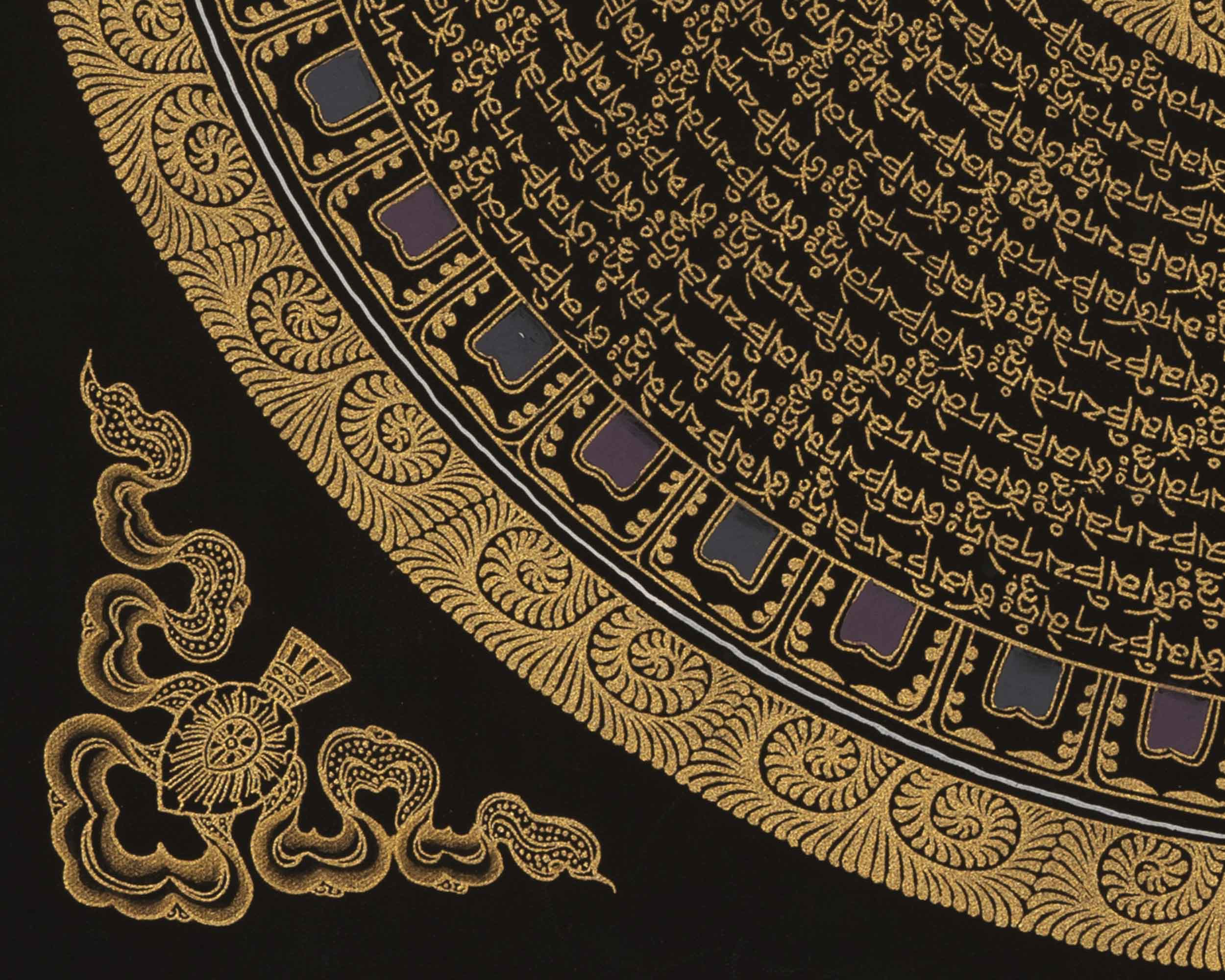 Om Mandala Thangka | Traditional Buddhist Art | Wall Decoration