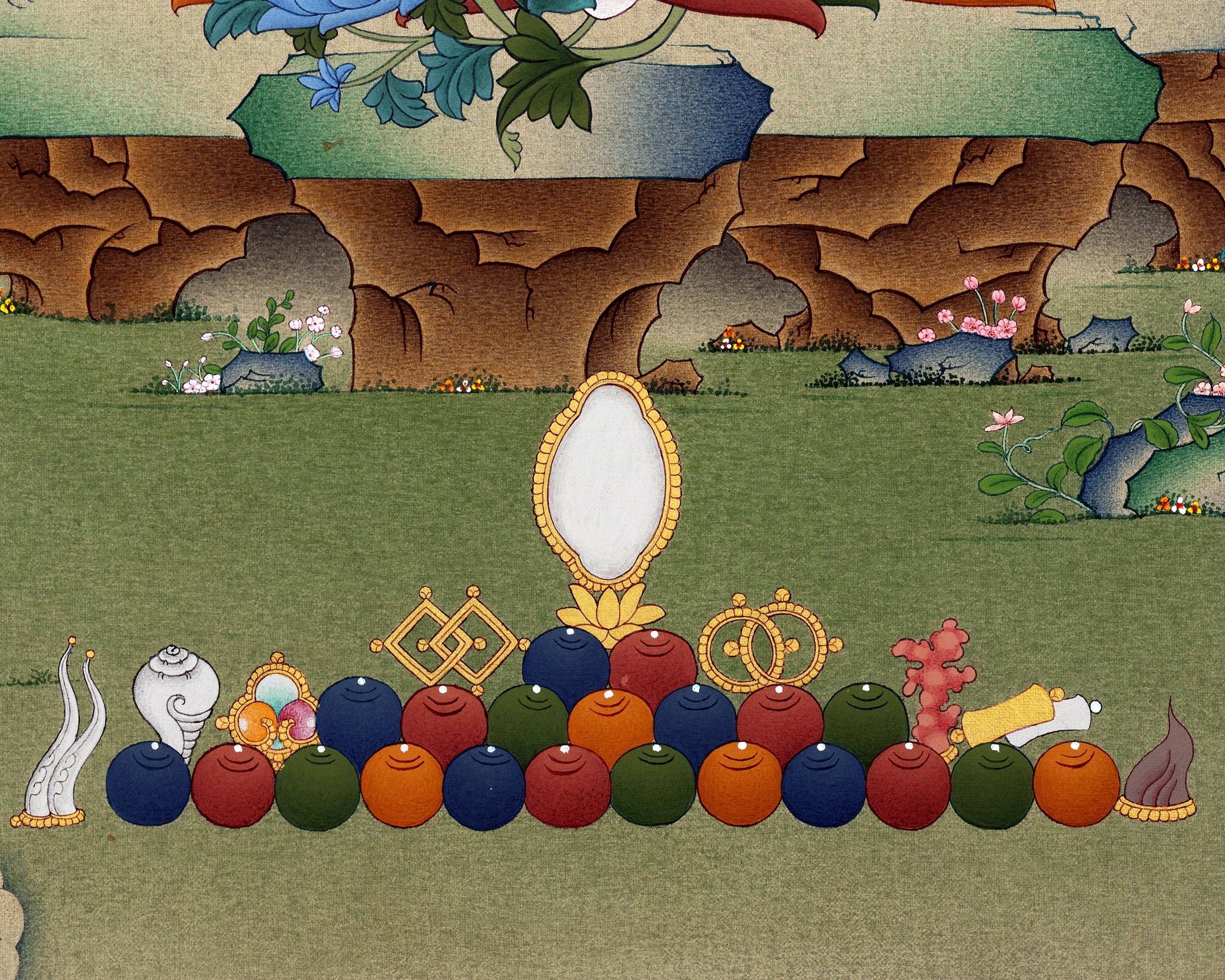 Indoor Green Tara Thangka | Mother Tara | Traditional Hand Painted Deity