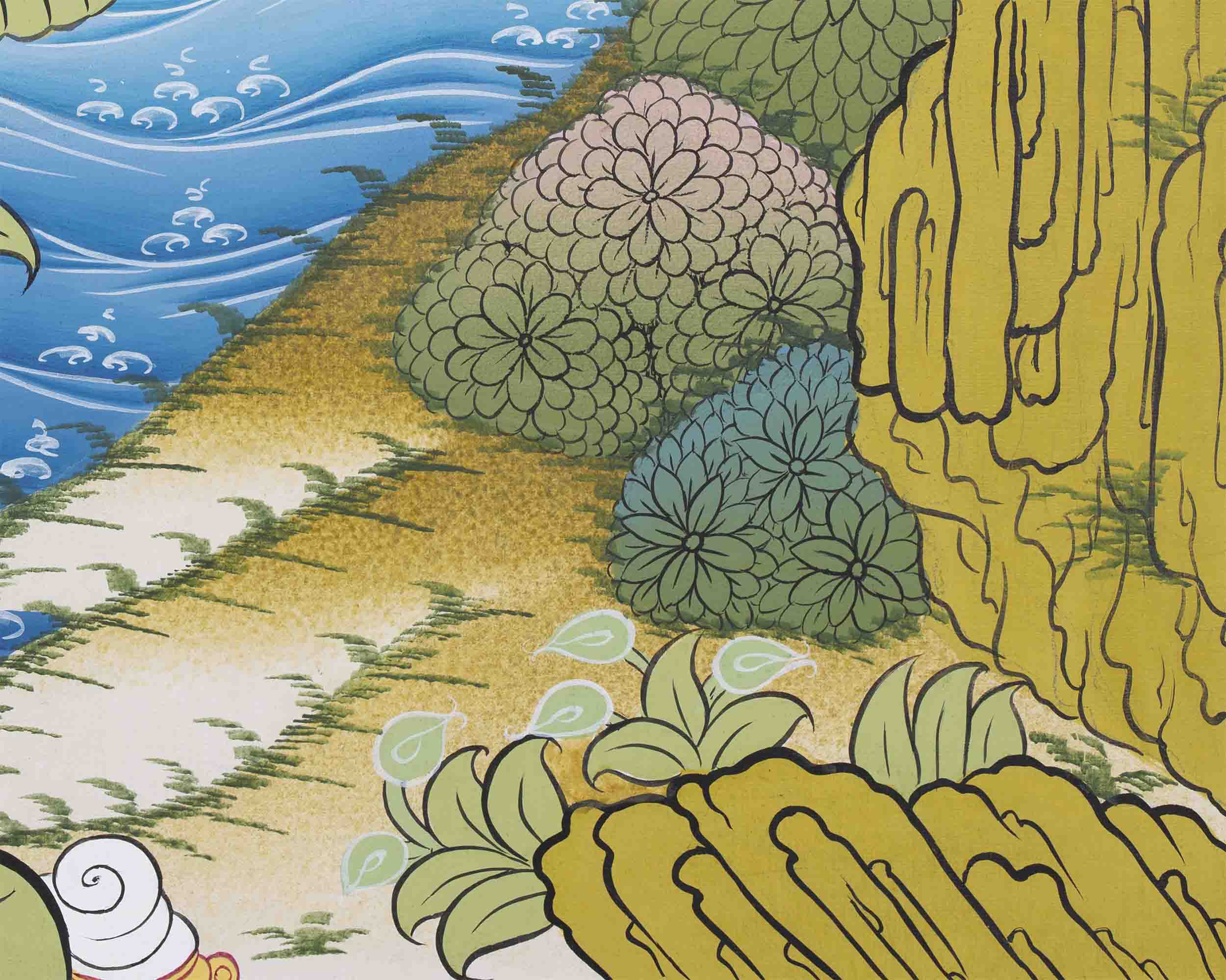 Vajrasattva Shakti Thangka | Traditional Tibetan Art | Wall Decors