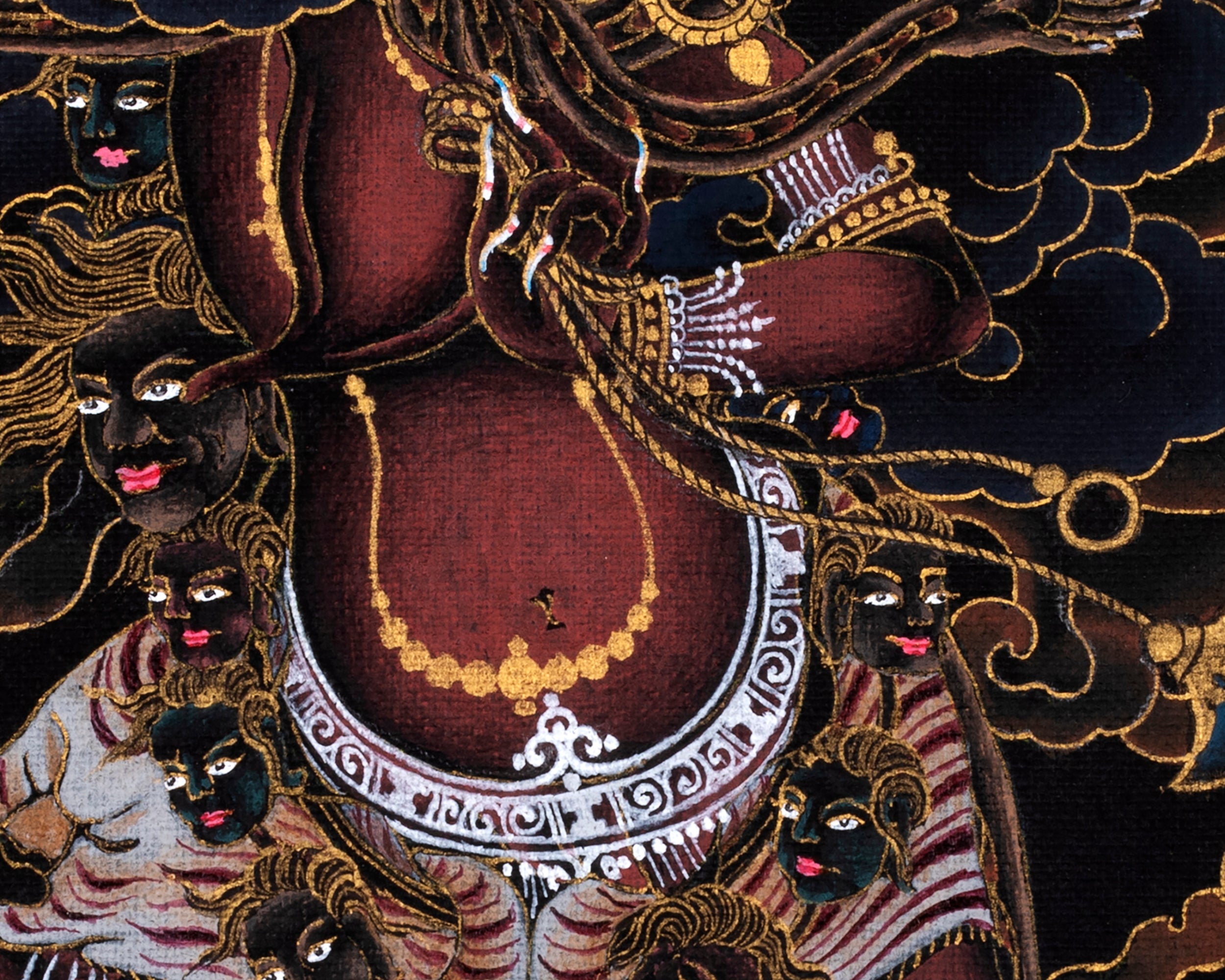 Ekajati Thangka | Tibetan Buddhist Painting | Hand Painted in 24K Gold