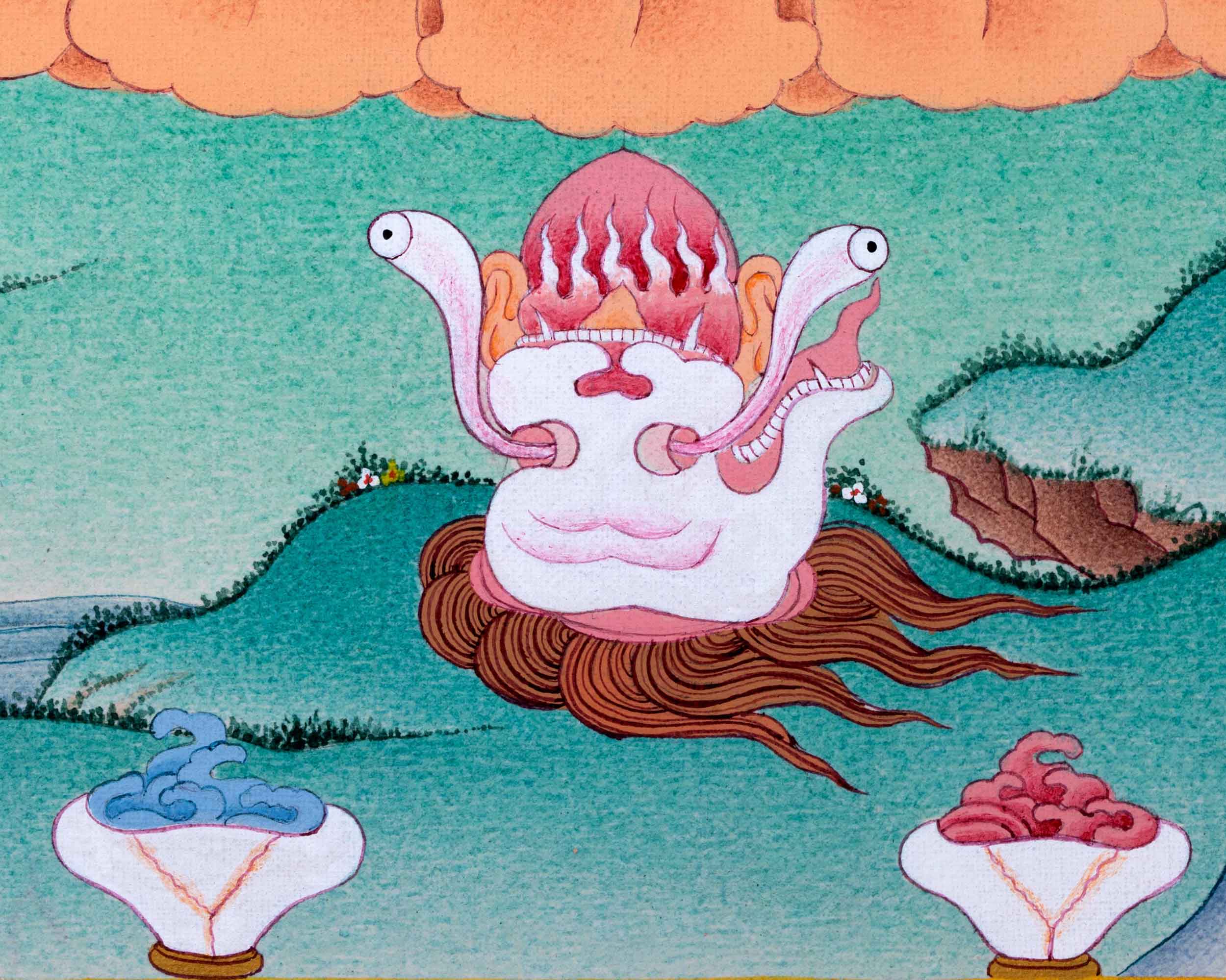 Niguma Yoga Thangka For Daily Practice | Traditional Buddhist Thangka Of Lady Of Illusion