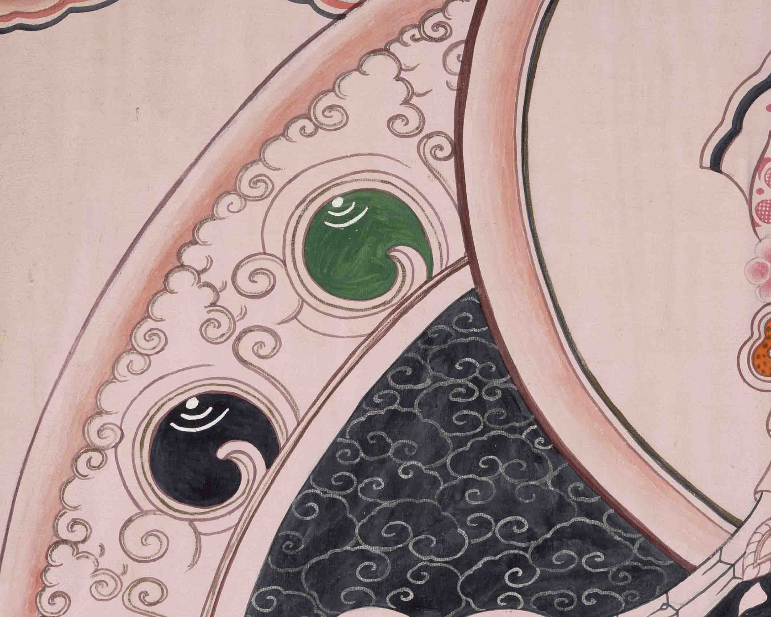 Guru Rinpoche Thangka | Traditional Tibetan Painting | Wall Decors