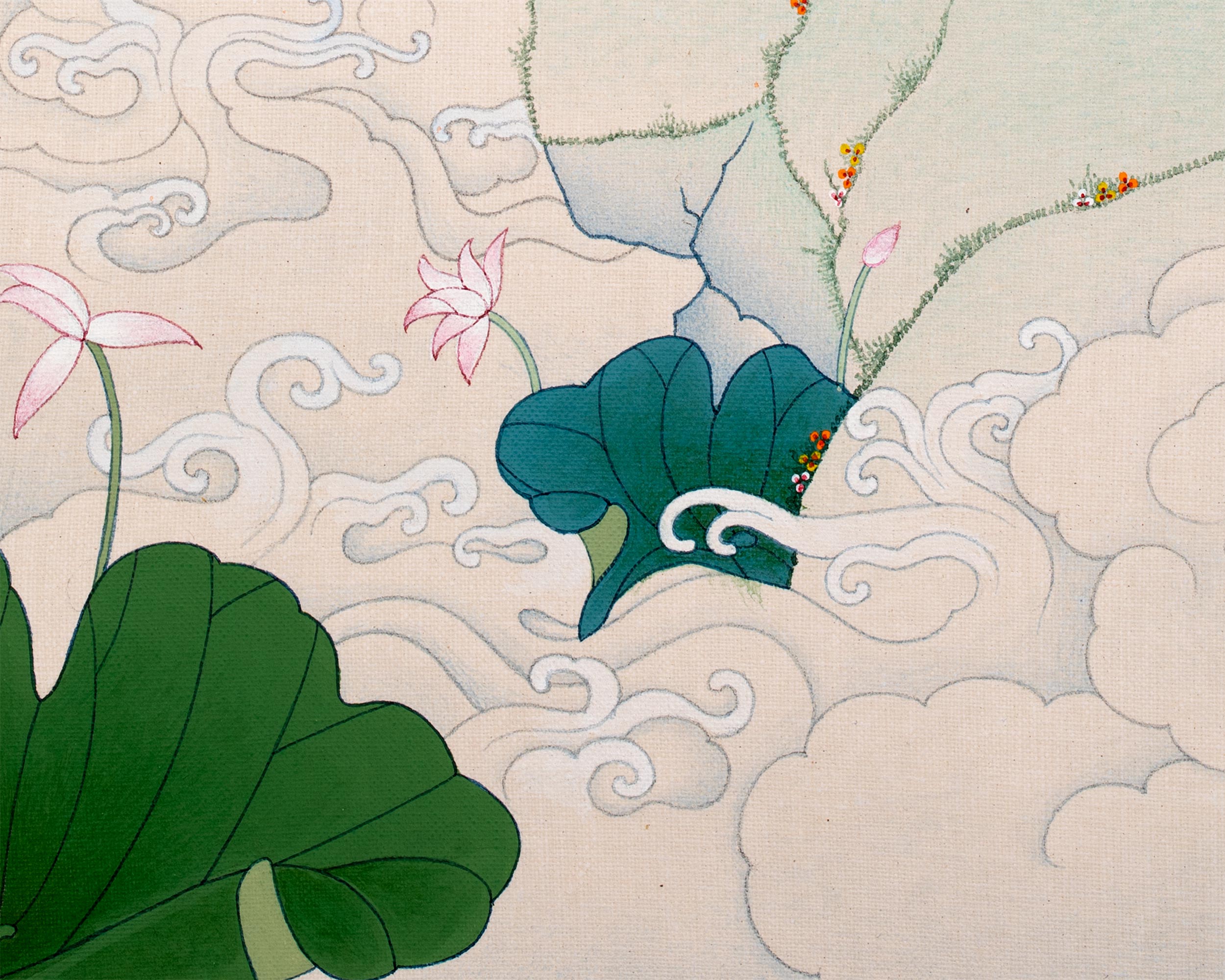 Manjushri Thangka Painting | Tibetan Buddhist Painting