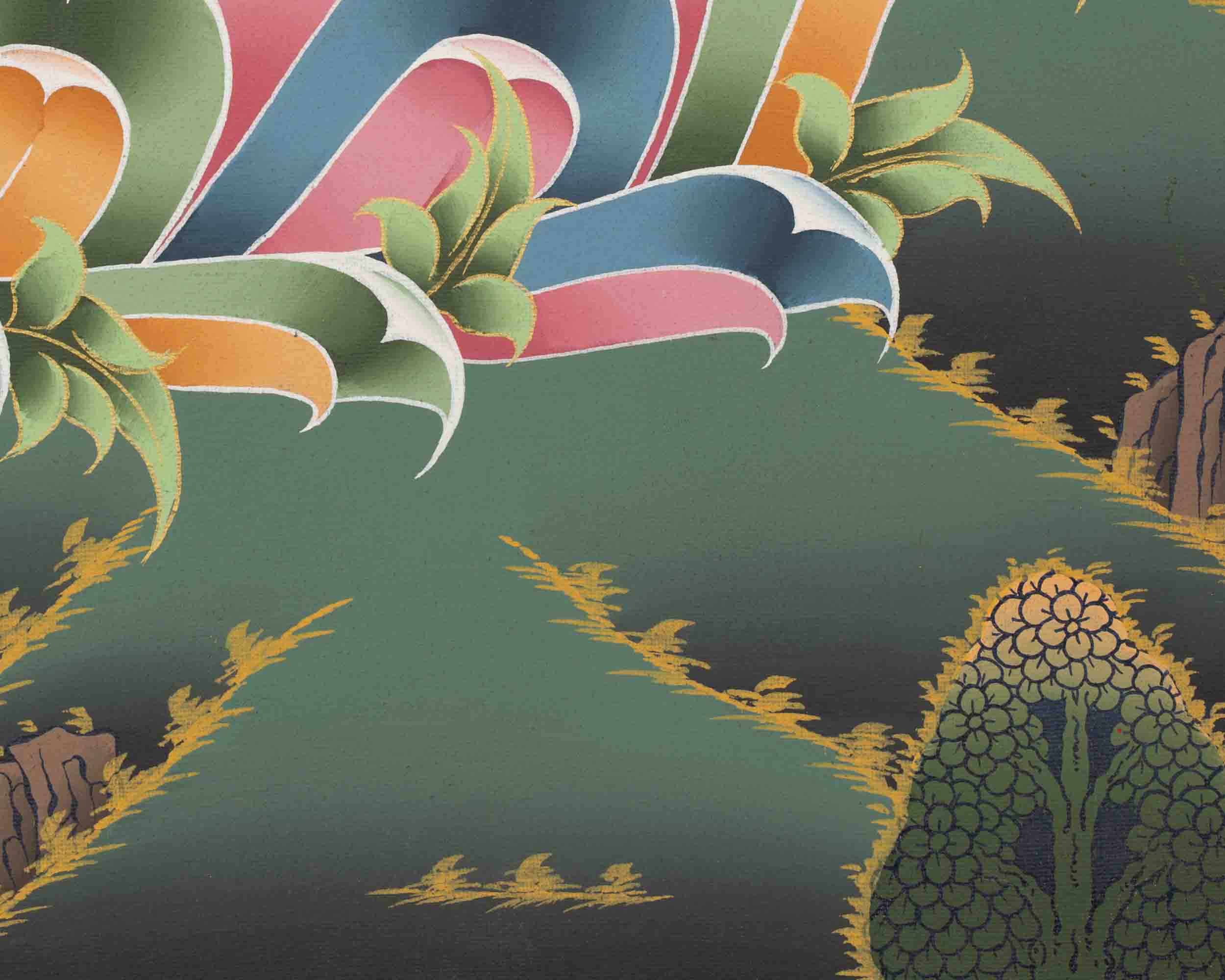 White Tara Thangka | Female Bodhisattva Art | Religious Wall Decors