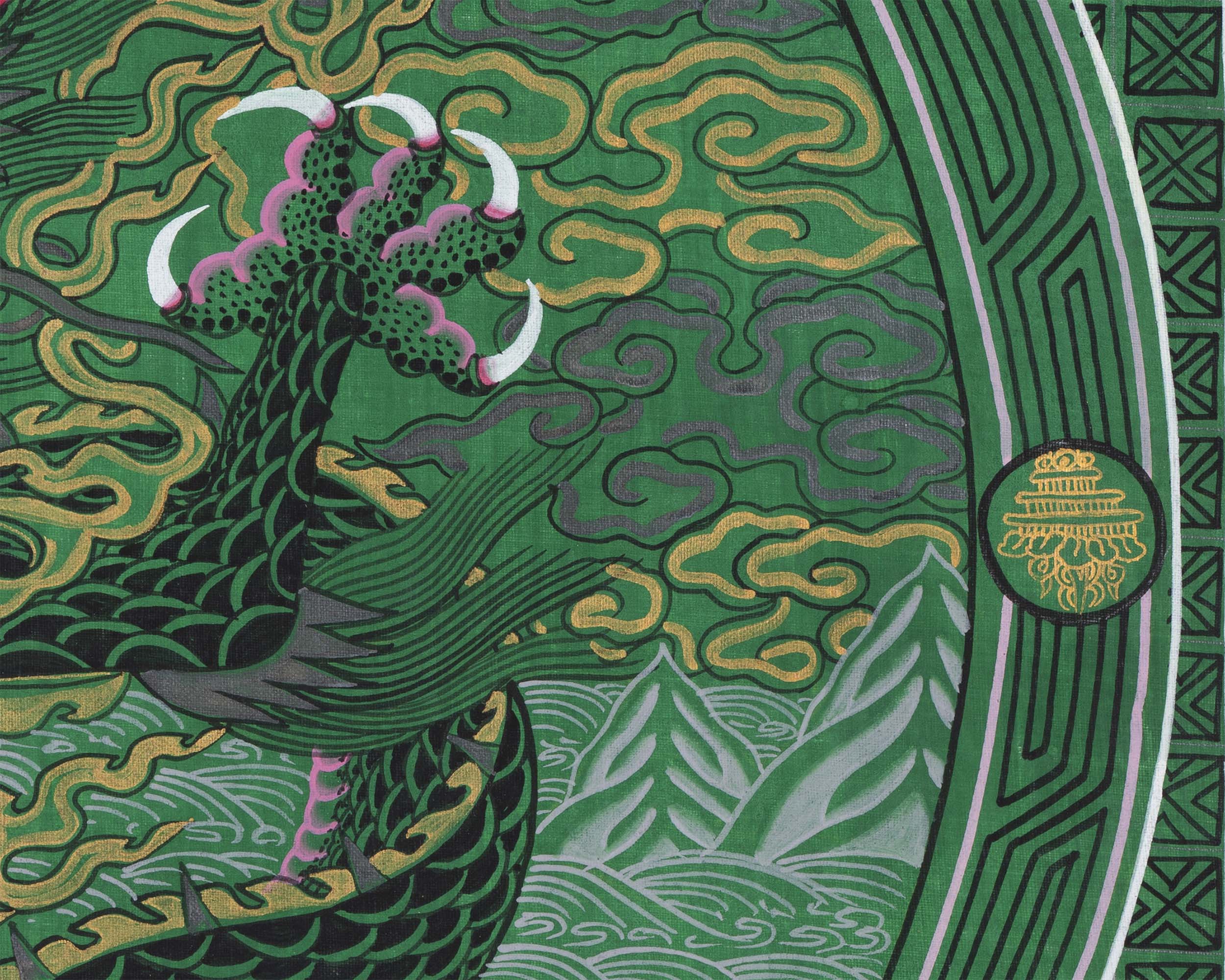 Dragon Thangka | Traditional Tibetan Painting | Wall Hanging Decoration