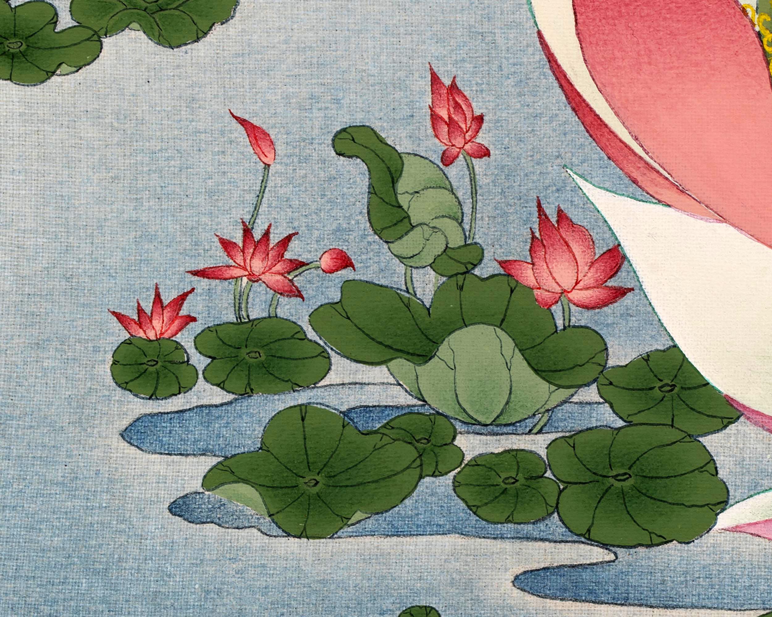 Shakyamuni Thangka | Traditional Buddha Painting