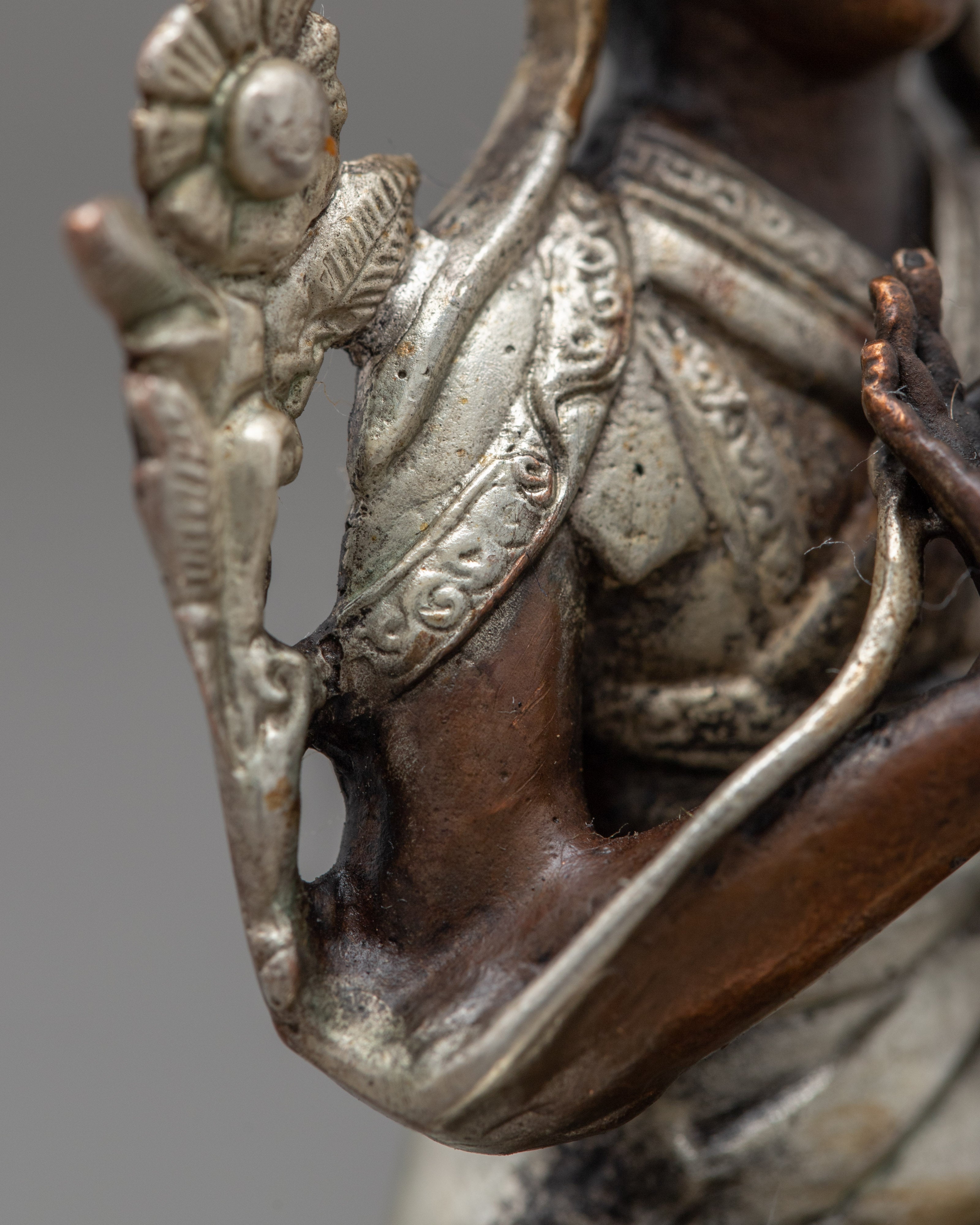 Mini Tsongkhapa Figurine | Copper Made Buddhist Sculpture