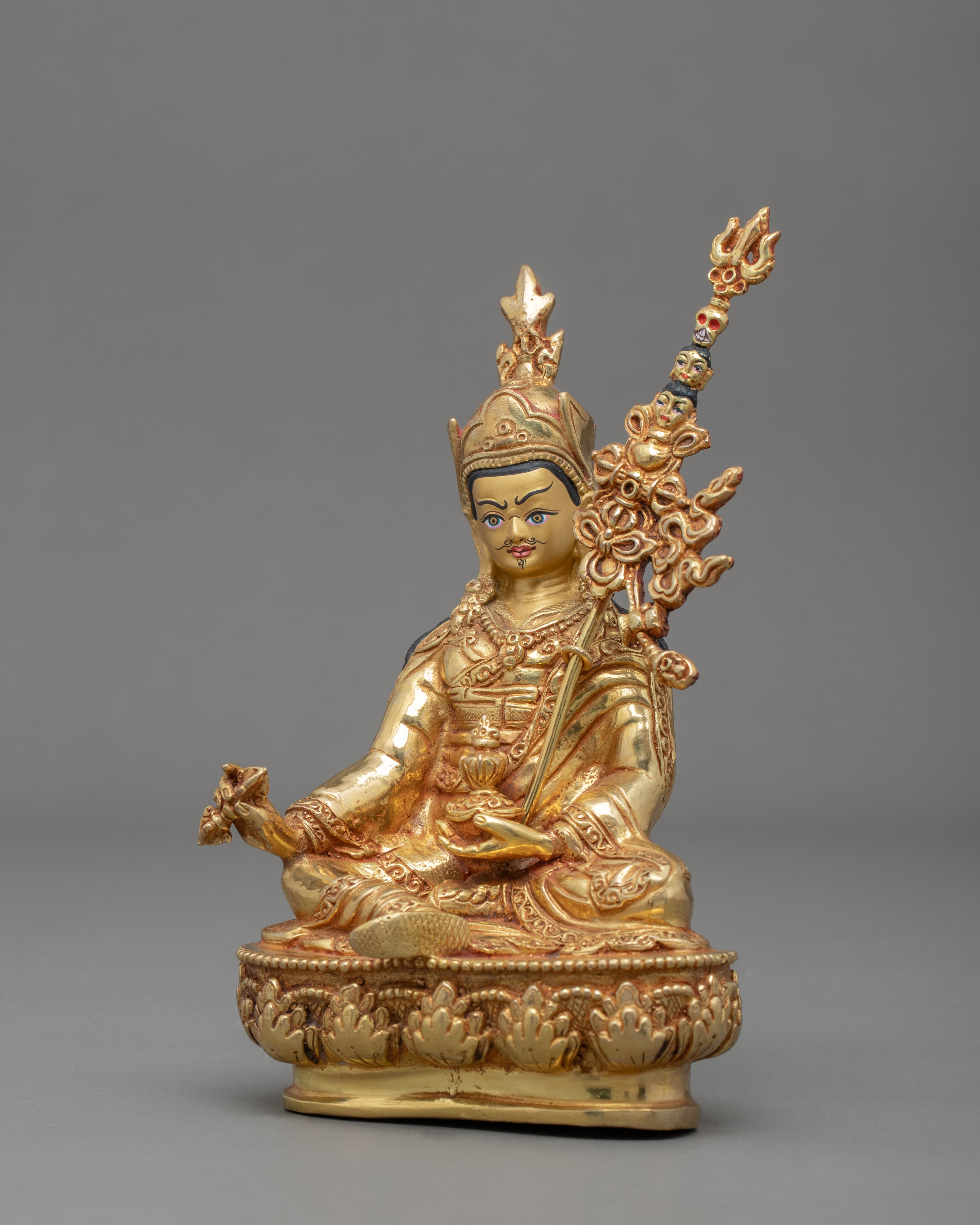 Tibetan Guru Padmasambhava Statue | Buddhist Ritual Item