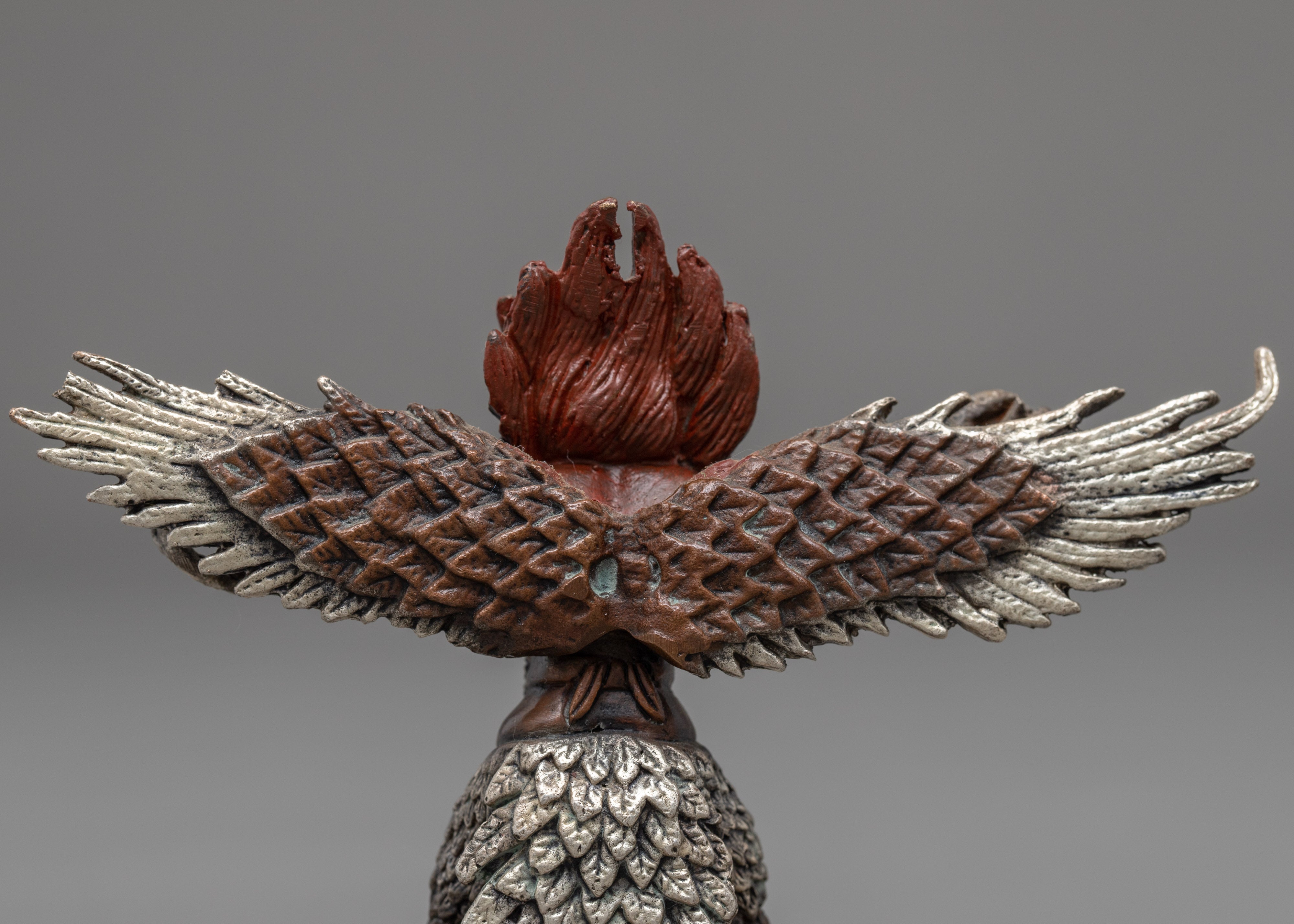 Copper Garuda Statue | FInely Carved Ritual Item