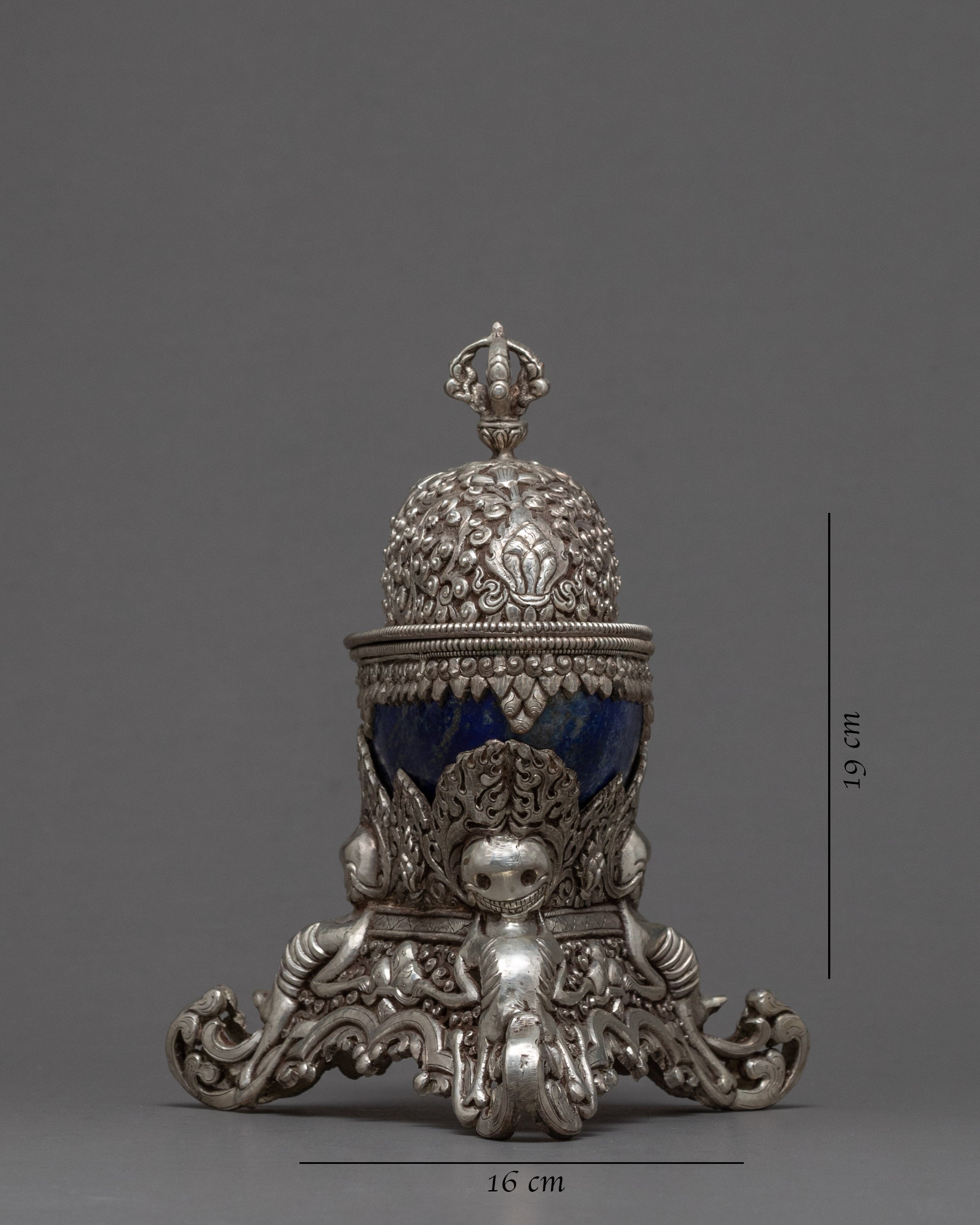 Tibetan Skull Cup | Unique Kapala Skull Cup | Ritual Items