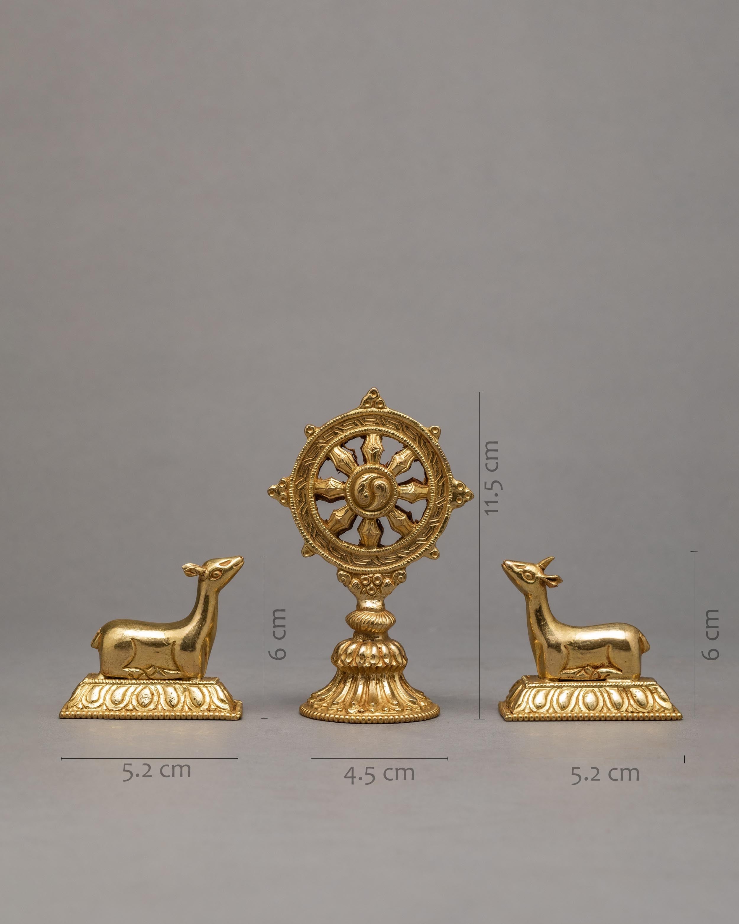 Dharma Wheel and Two Deer