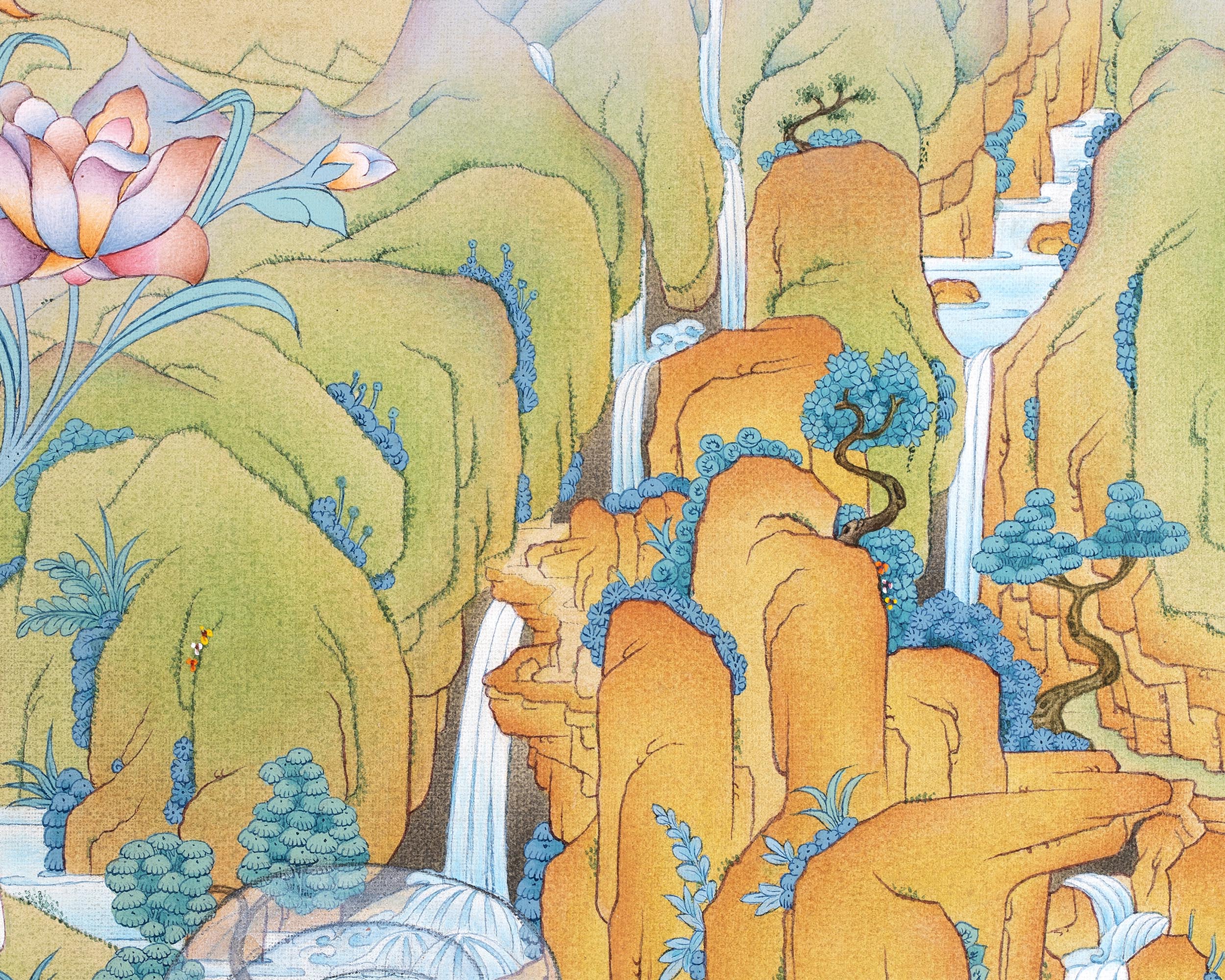 White Tara Thangka | Namgyalma | Amitayus | Long Life Bodhisattva