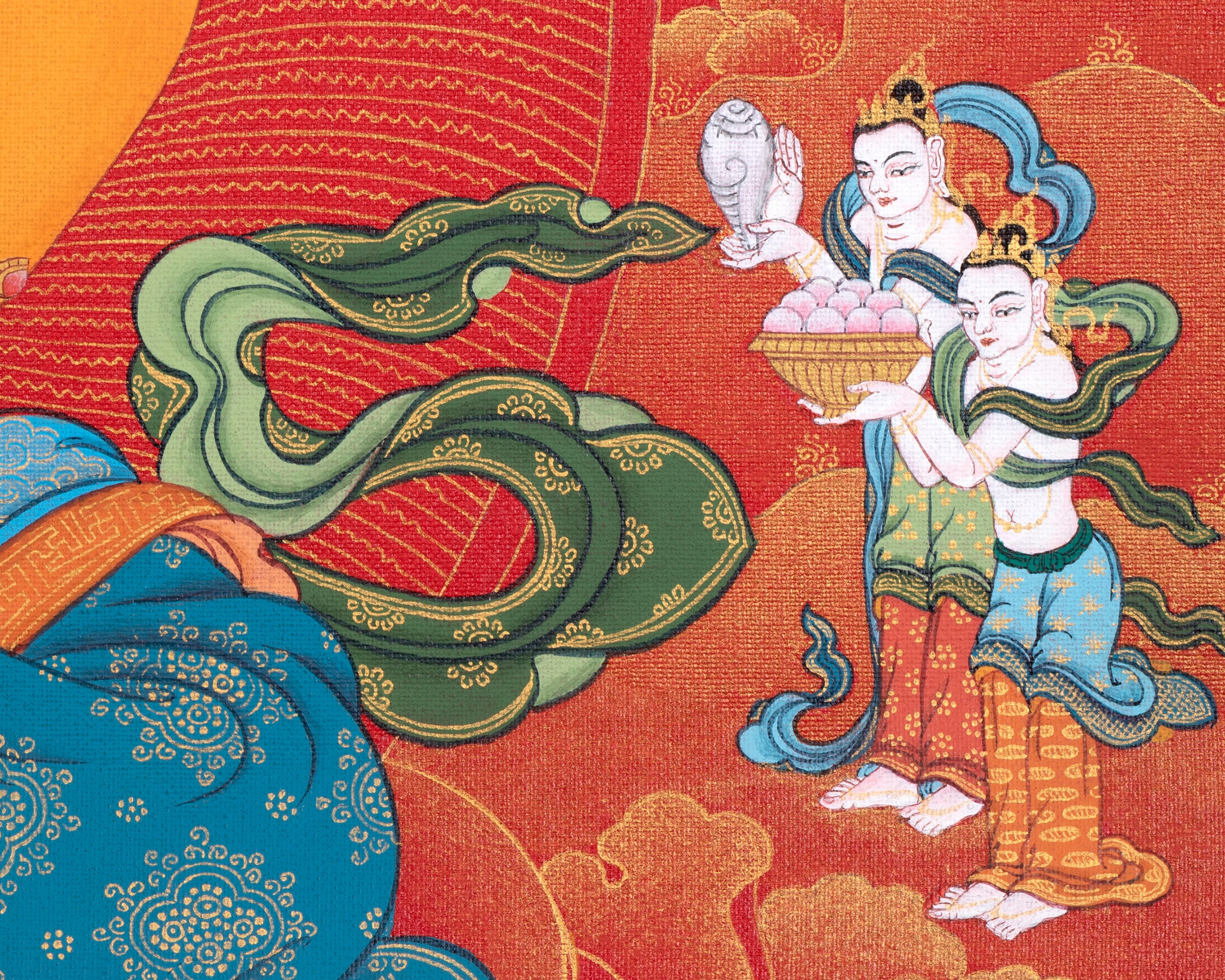 Dzambala Thangka | Buddhist Thangka Painting