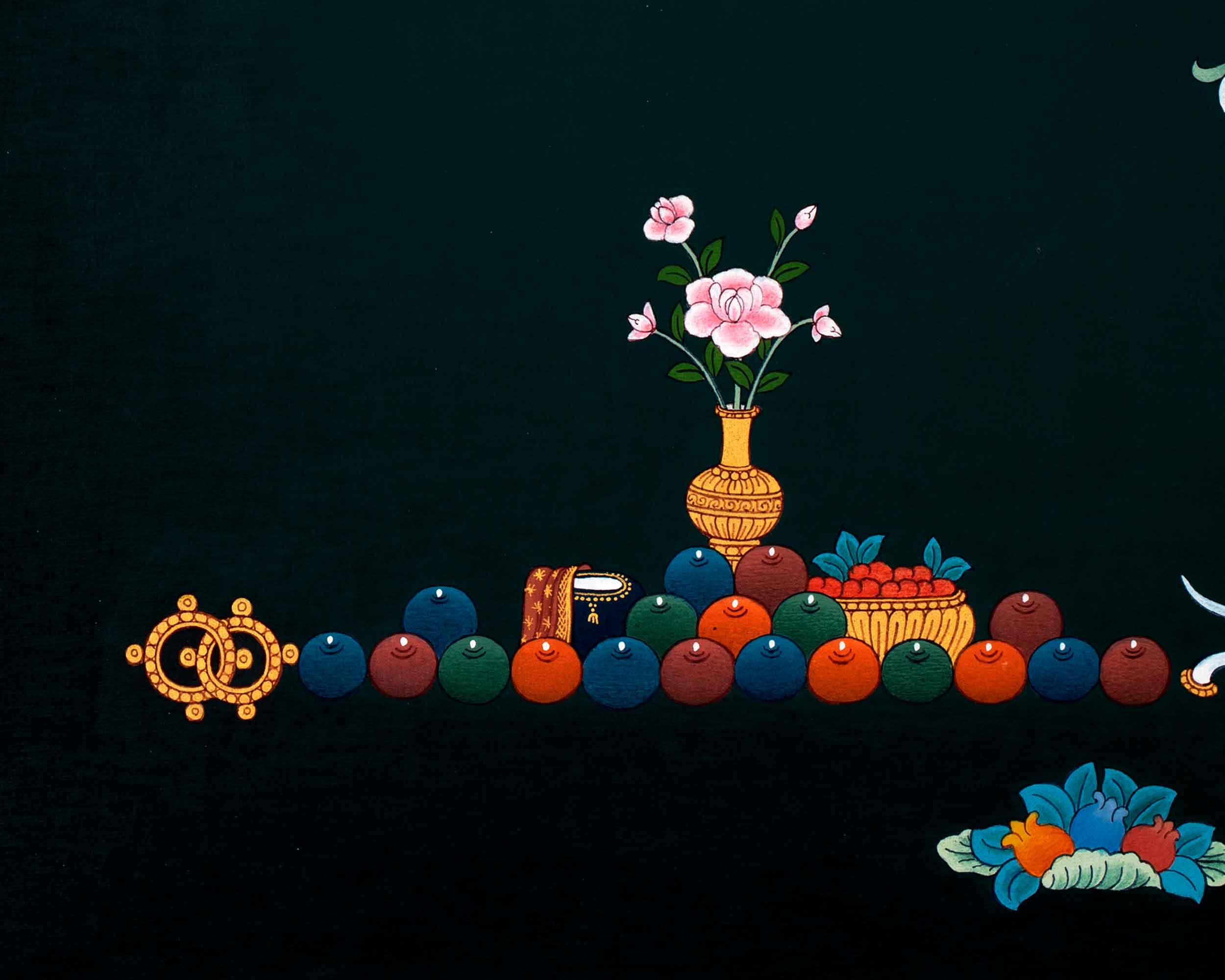 Green Tara Mother Thangka | Traditional Female Buddha Art