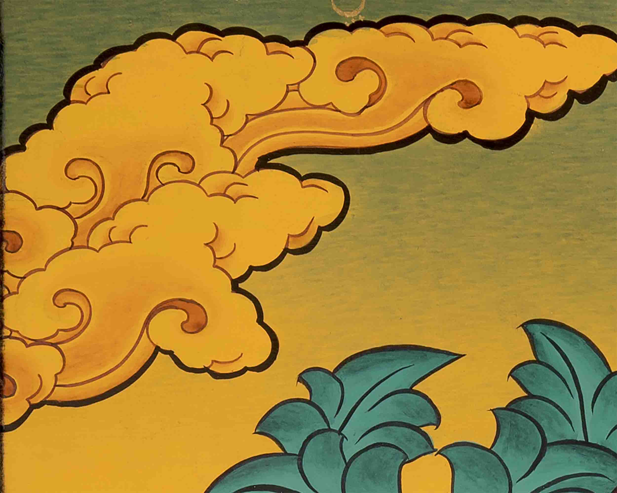 4 Armed Chengrezig With brocade | Mindfulness Meditation Object