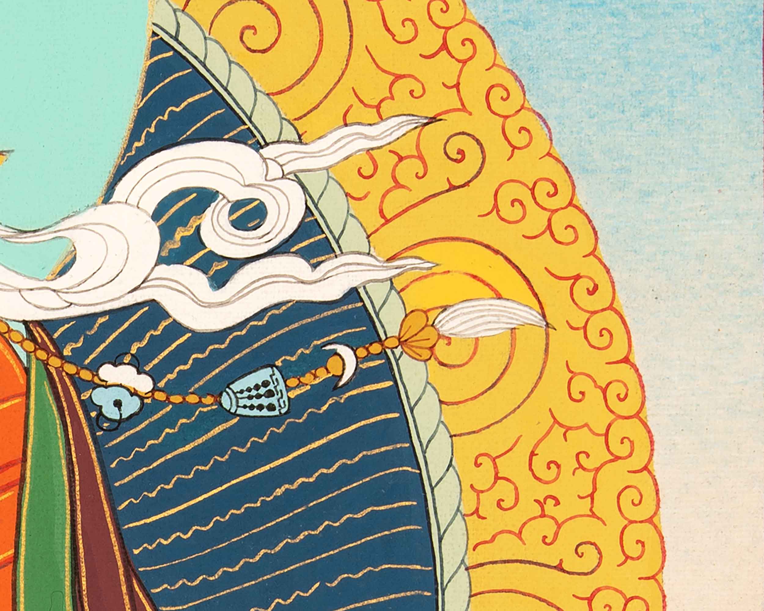 Guru Rinpoche Meditation Thangka | Traditional Buddhist Art