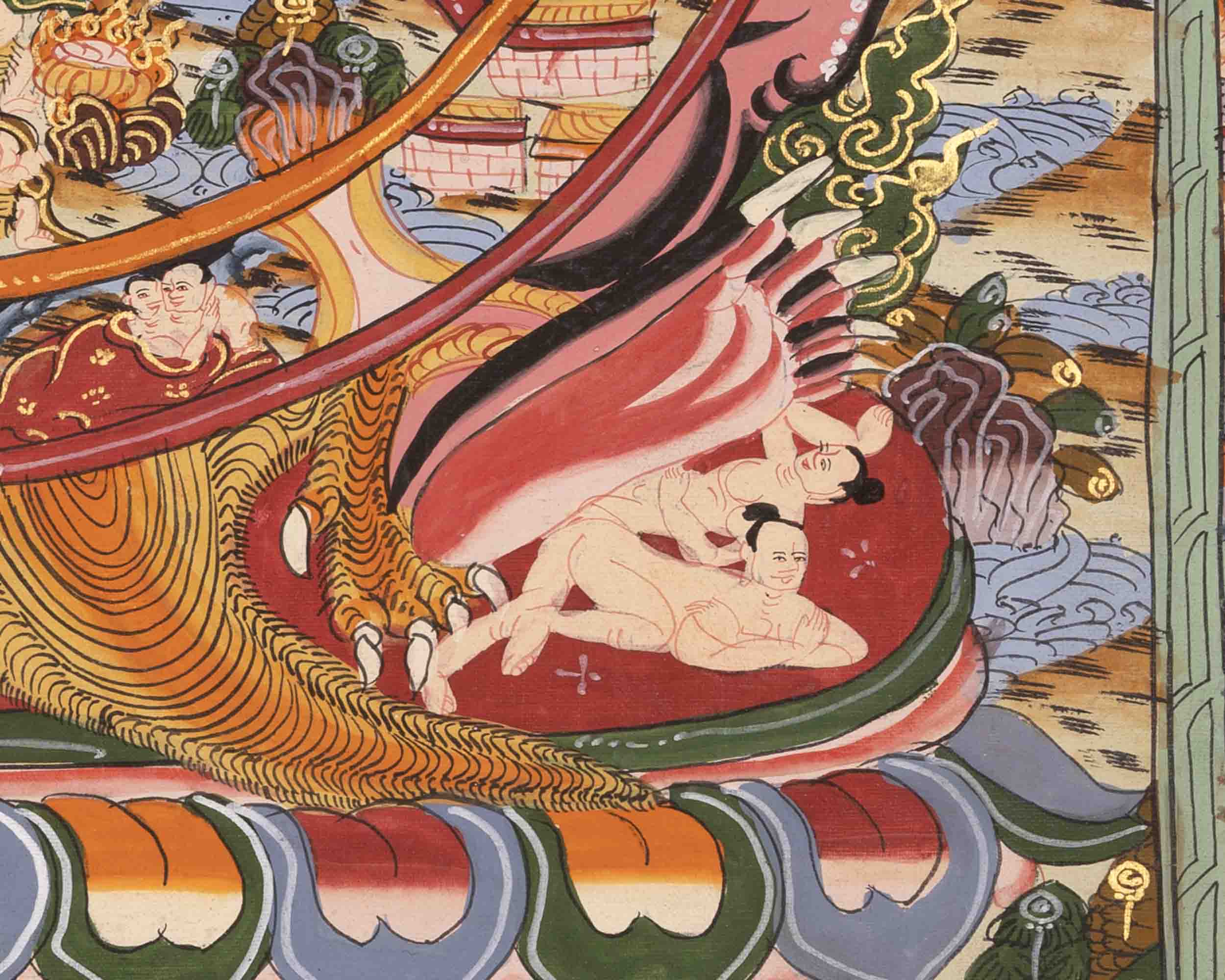 Bhavachakra Thangka | Traditional Tibetan Art | Wall Decors