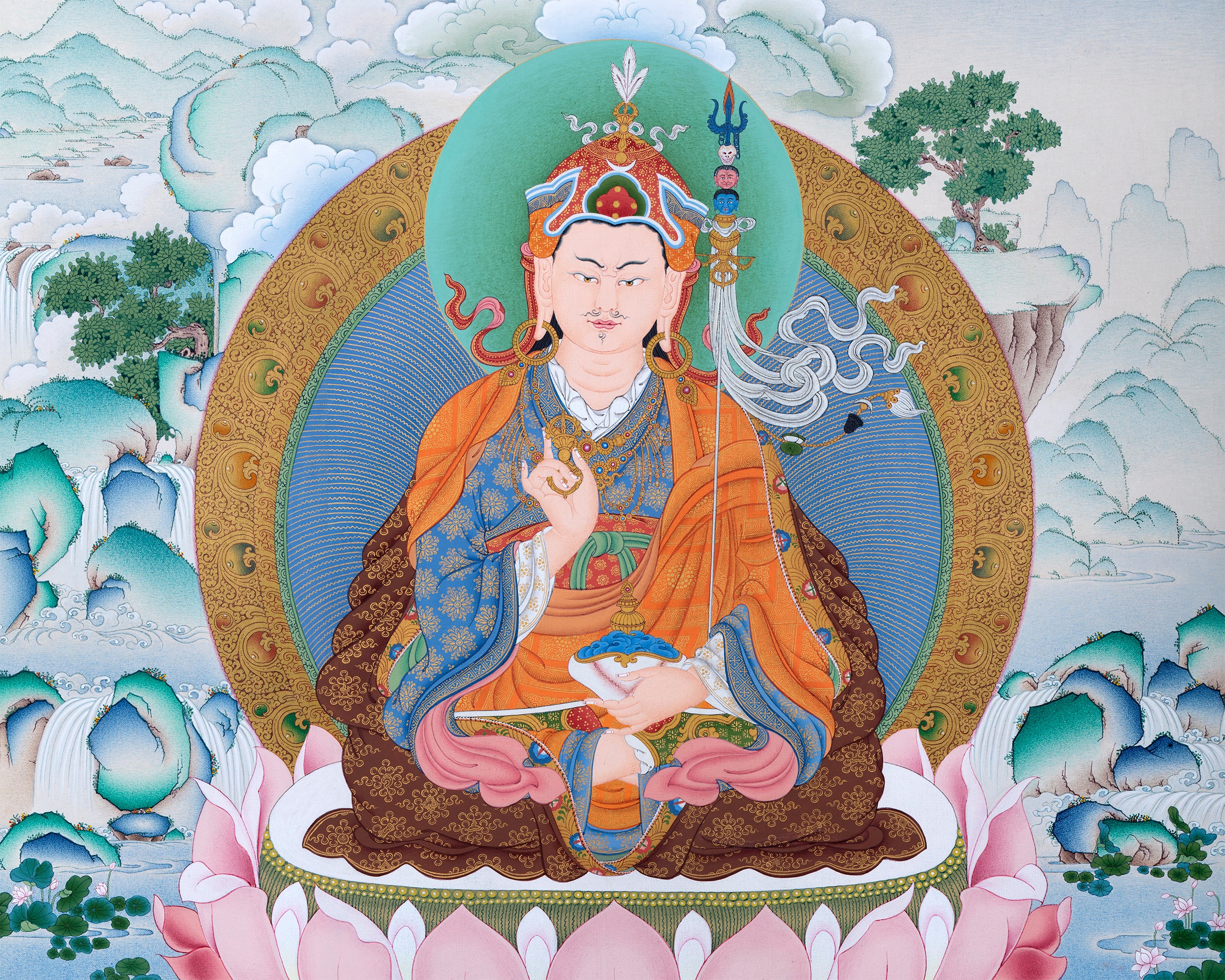guru rinpoche thangka