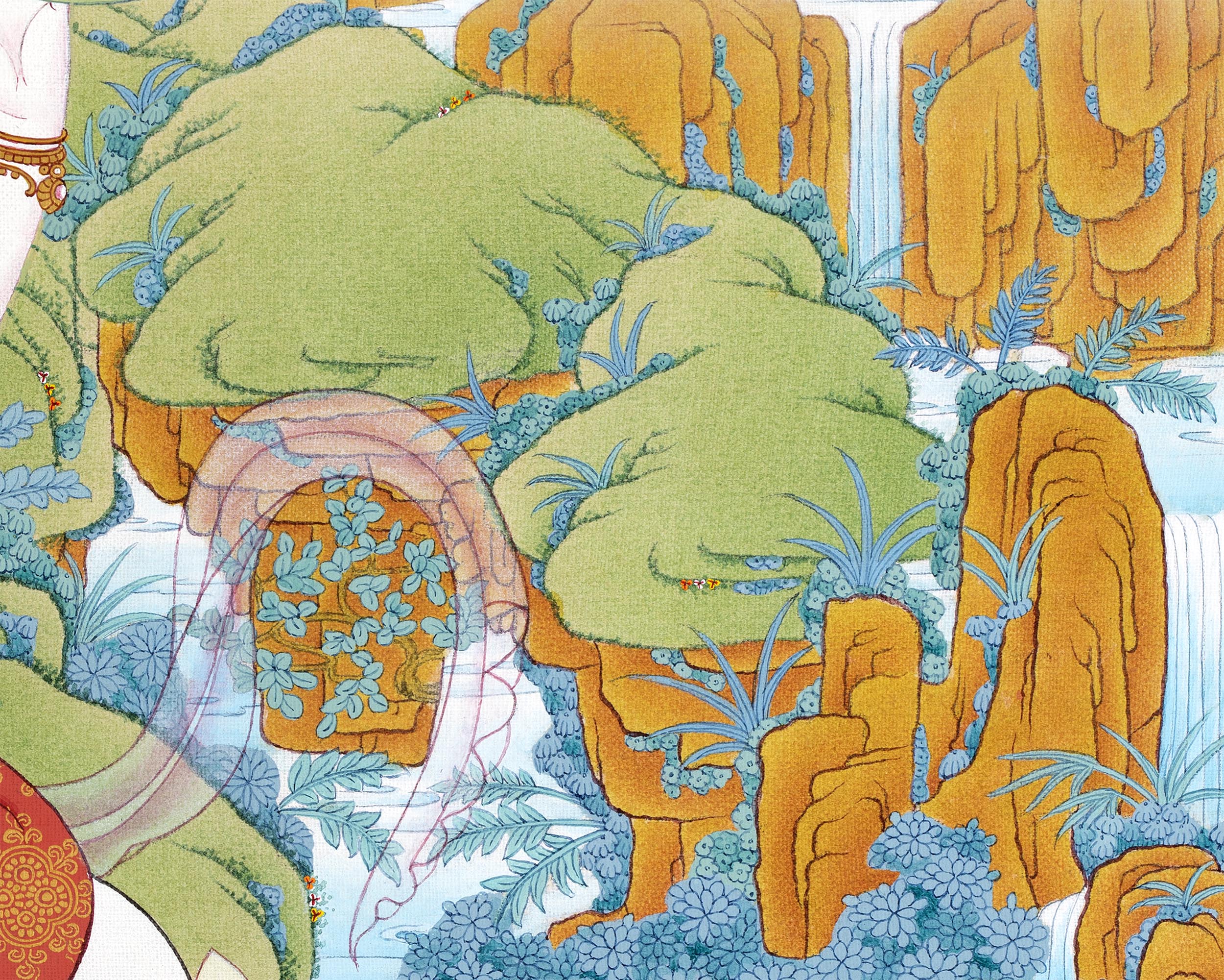 Bodhisattva Thangka | Avalokiteshvara, Manjushri, Vajrapani | Traditional Tibetan Art