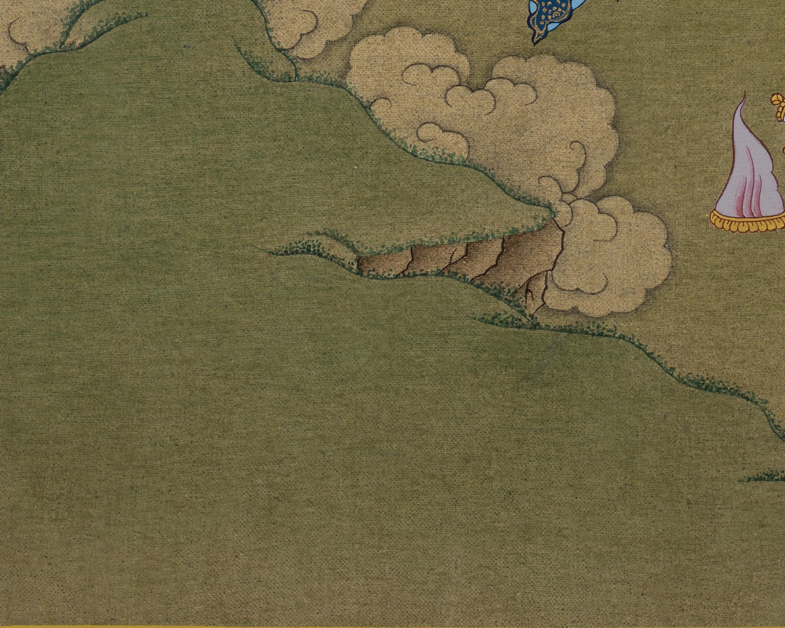 Manjushri Thangka | Bodhisattva painting | Traditional Thangka