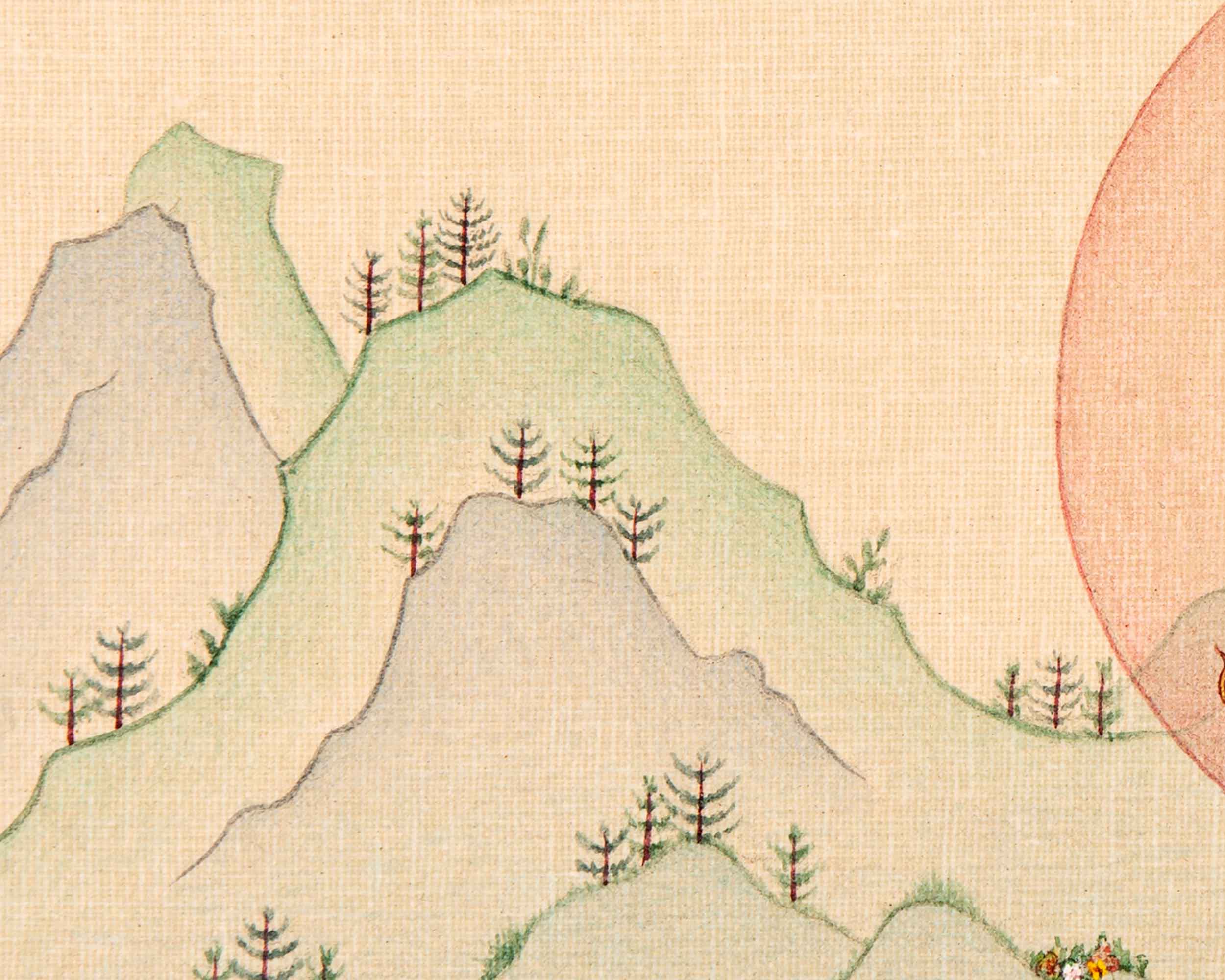 Guru Padmasambhava Thangka Art | Originally Hand Painted Tibetan Artwork