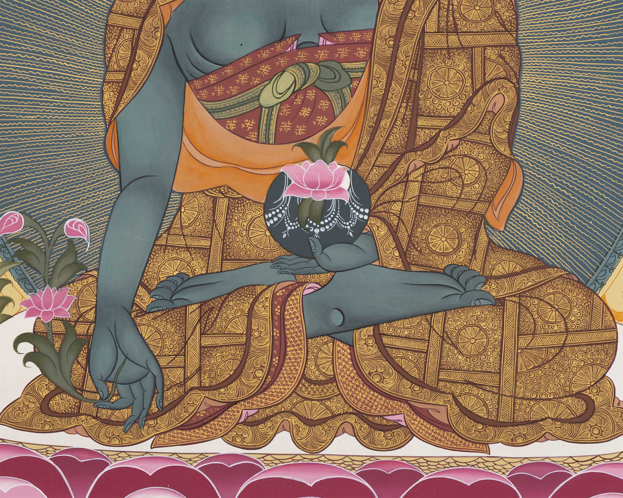 Gold Medicine Buddha | Sacred Healing Buddha