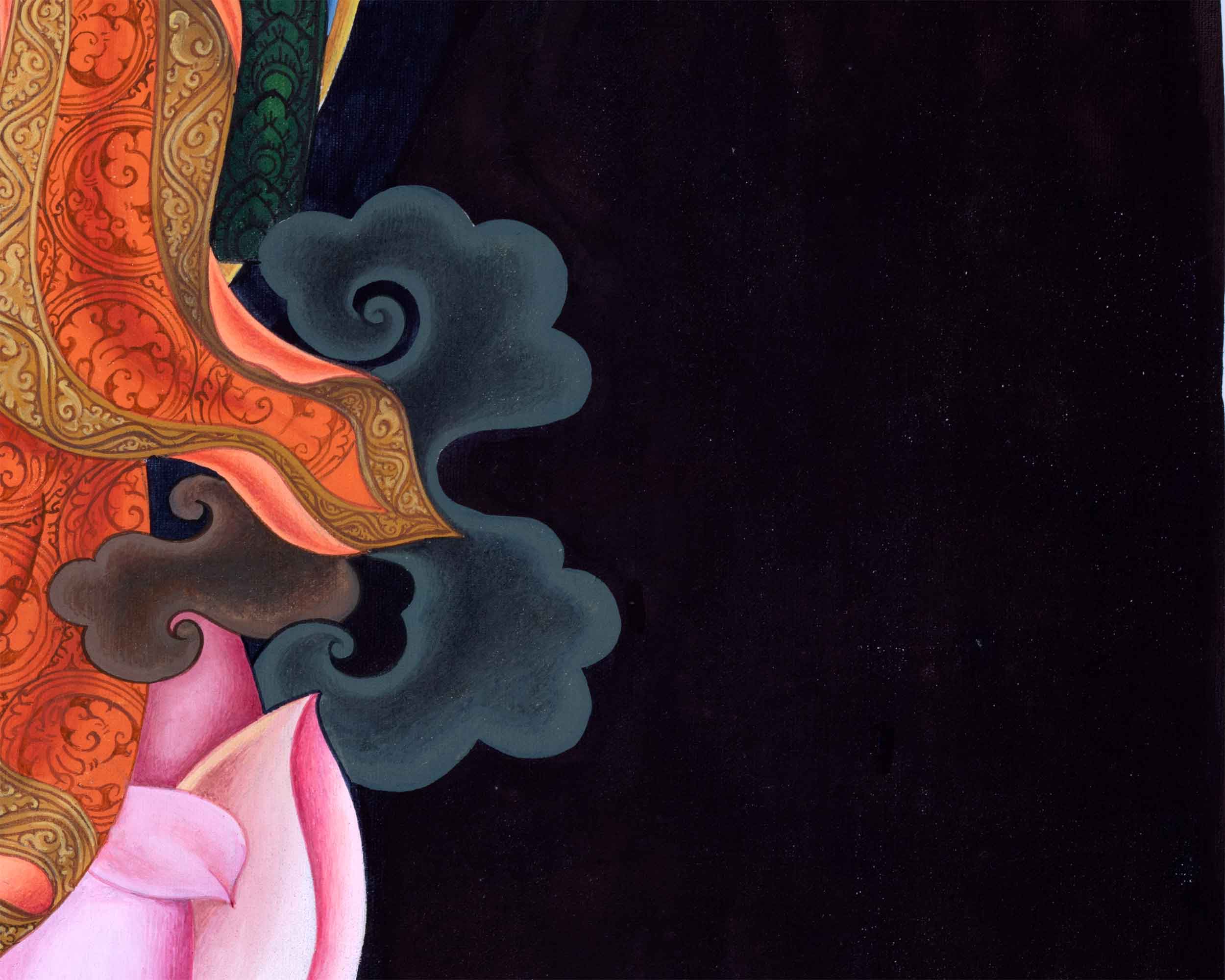 Traditional Giclee Print For Guru Rinpoche Puja | High Quality Giclee Print Of Lotus Born Master
