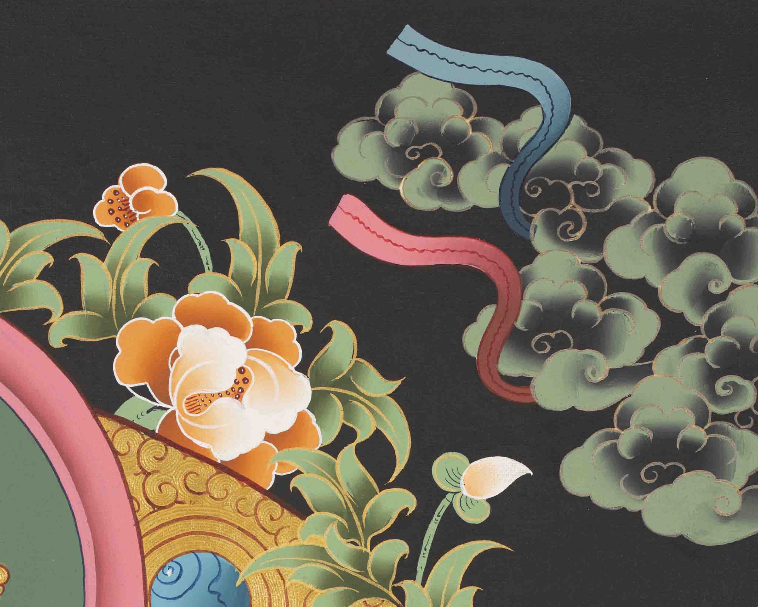 Female Bodhisattva Art | White Tara Thangka | Wall Decors