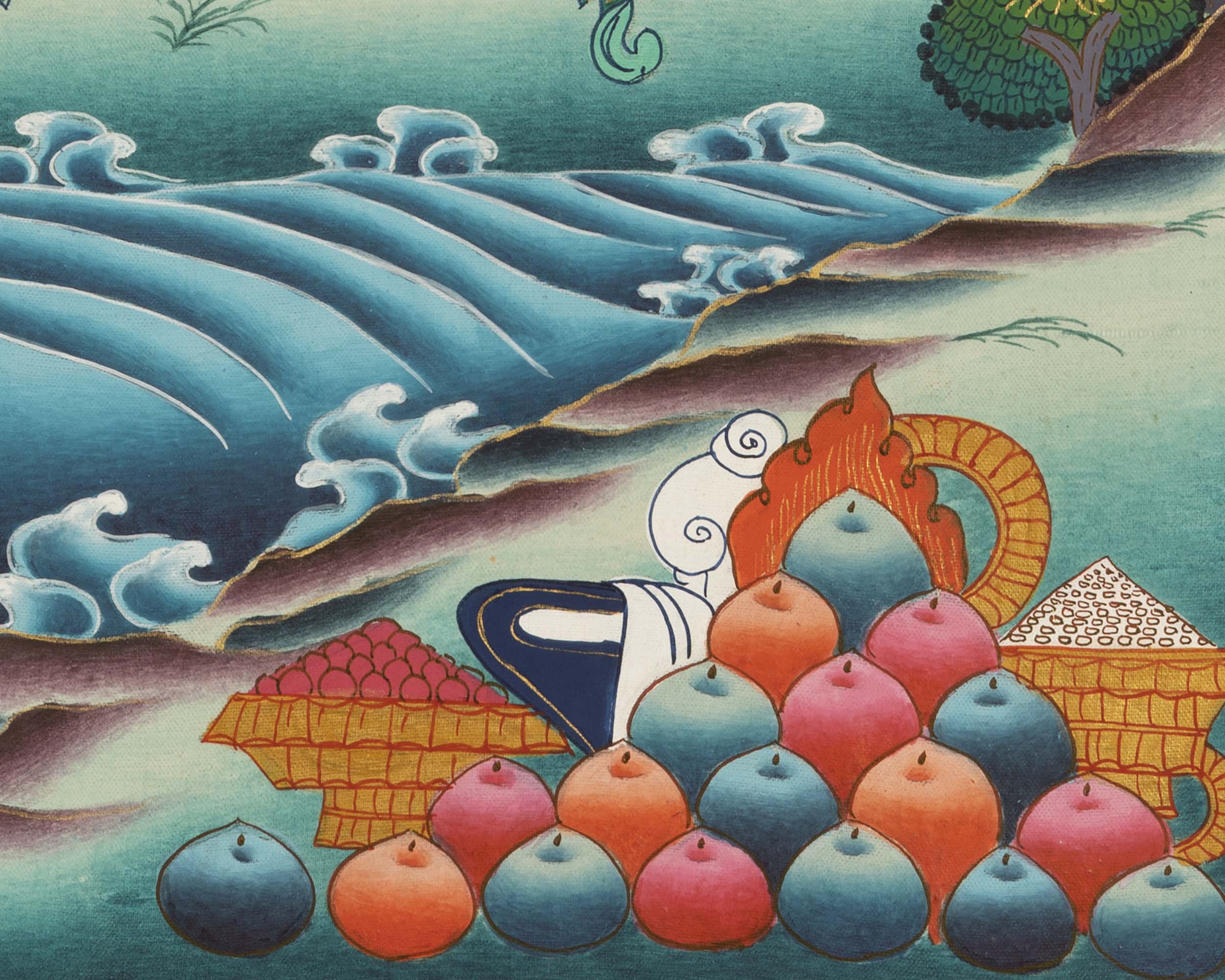 Colorful Vajarasattva Thangka | Mantra Deity