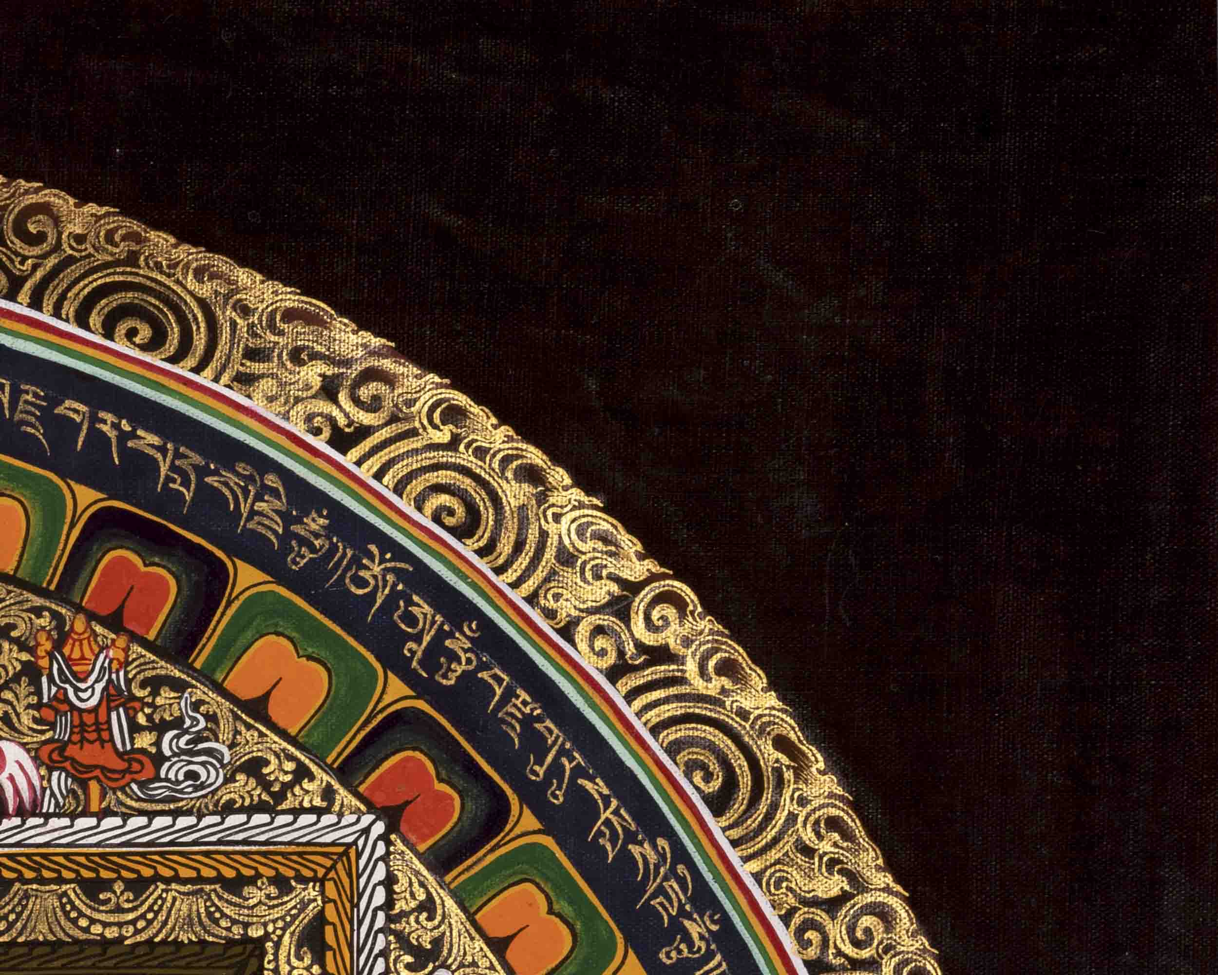 Meditative Mandala Thangka | Traditional Tibetan Art | Wall Decors