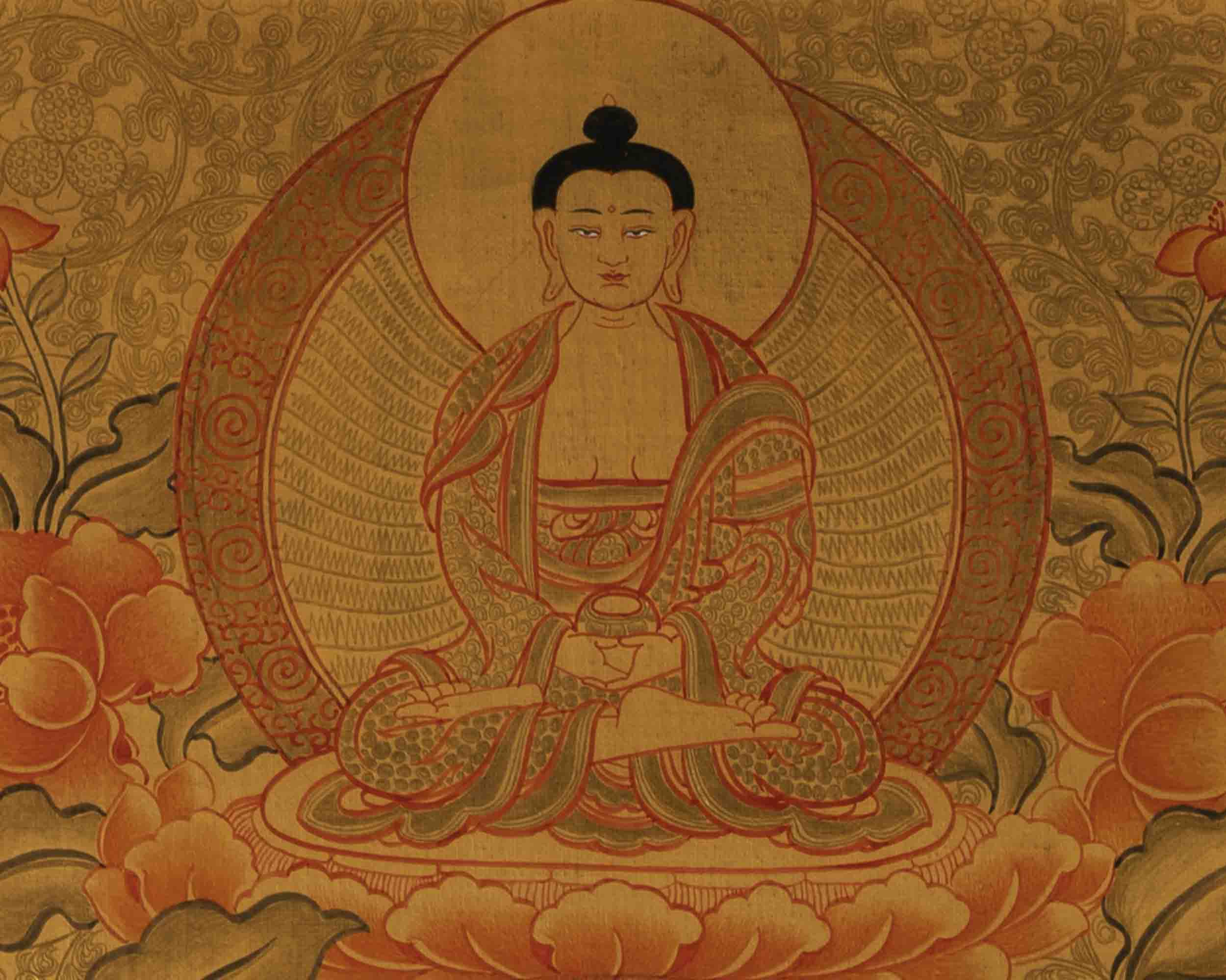 Healing Buddha Thangka | Bhaisajyaguru Thangka | Wall Hanging Decors