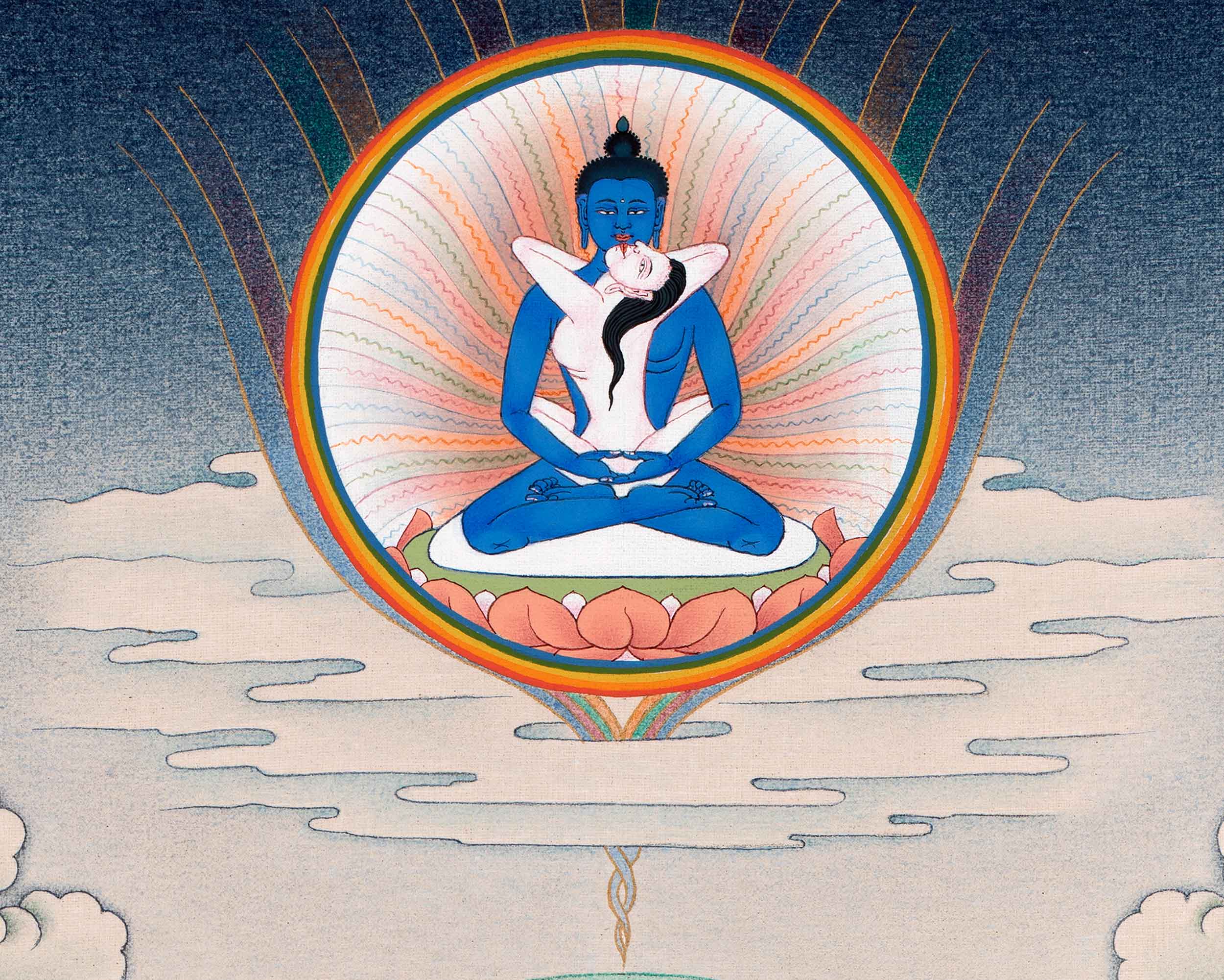 Guru Sangey Thangka| Padmasambhava and the Eight Manifestation | Traditional Tibetan Thangka