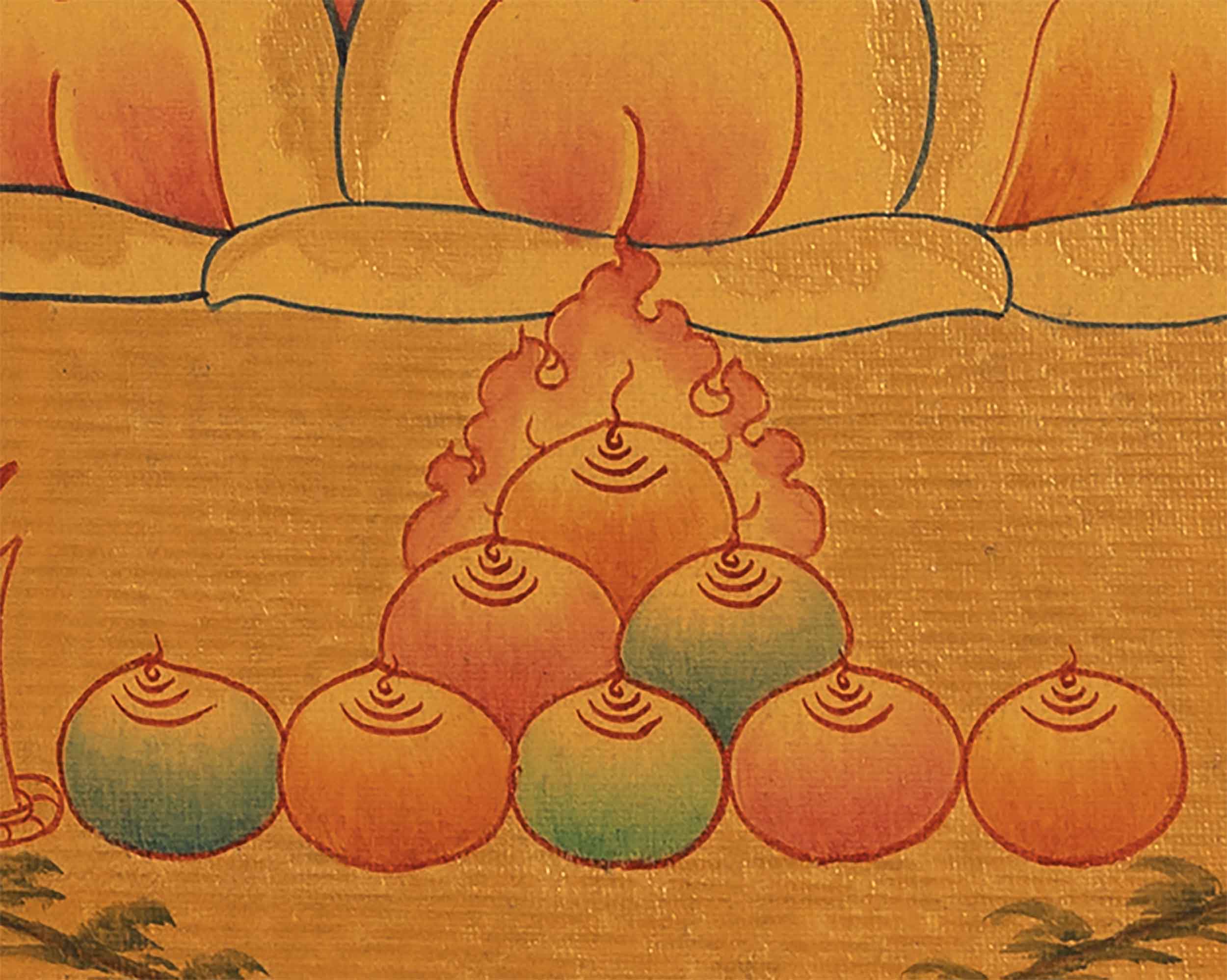 Manjushri Tibetan Thangka | Wall Decor Art