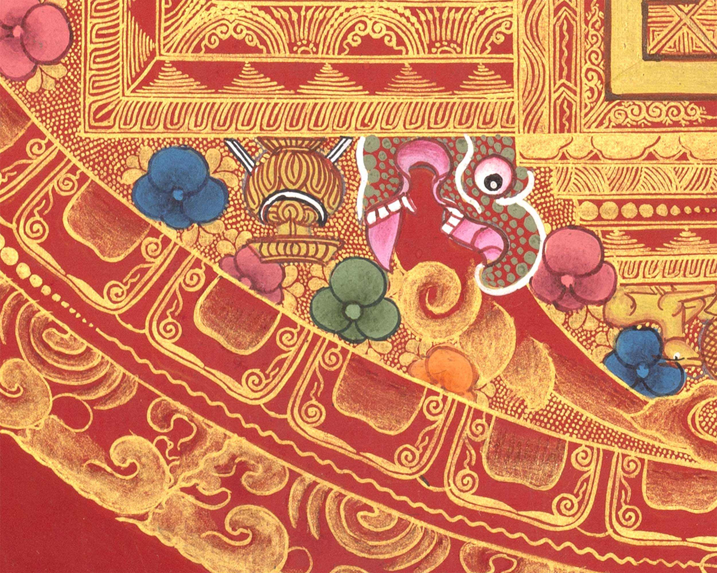 Chenresig Mandala | Traditional Tibetan Thangka | Wall Decors