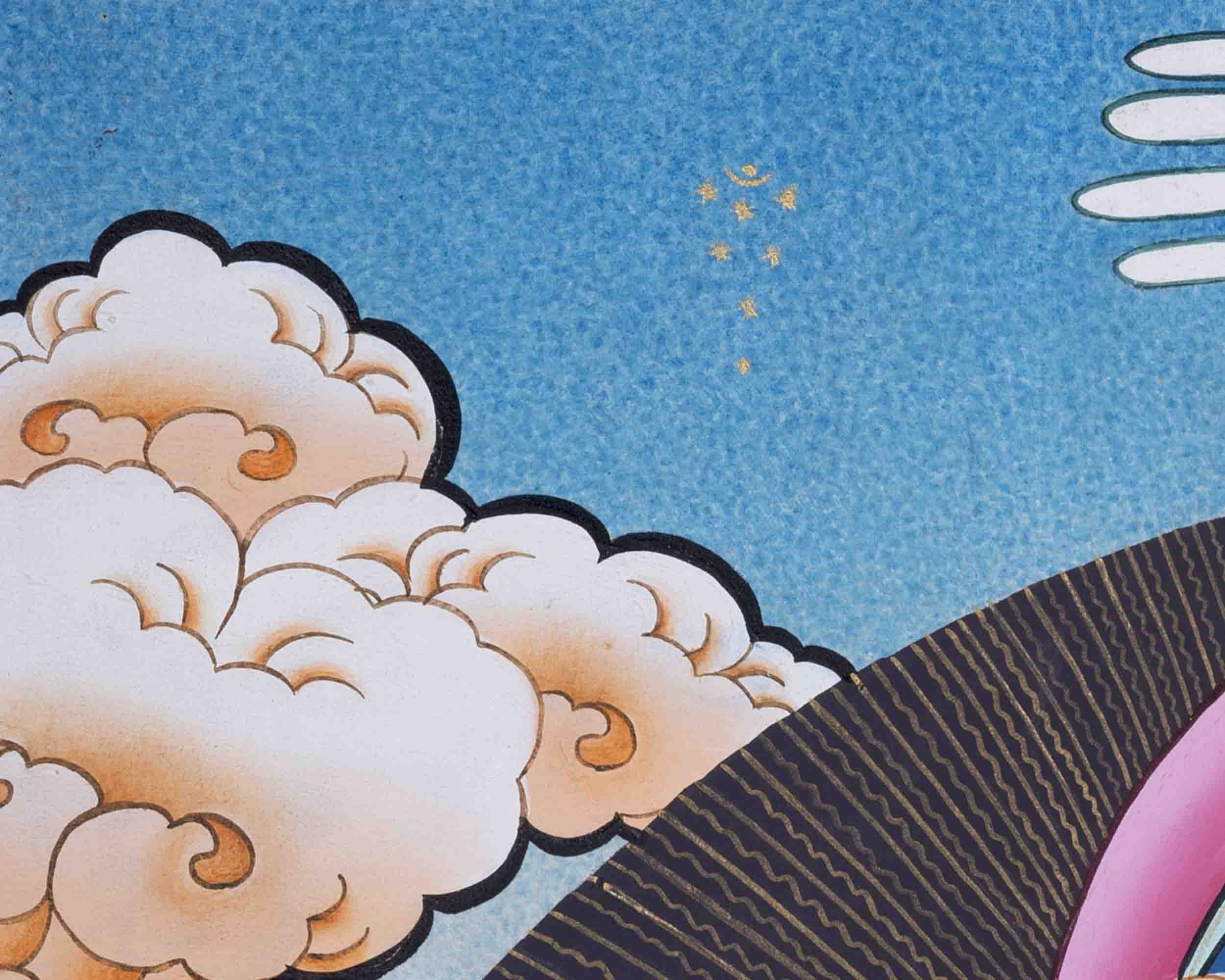 18 Armed Cundi Bodhisattva Thangka | Spiritual Art