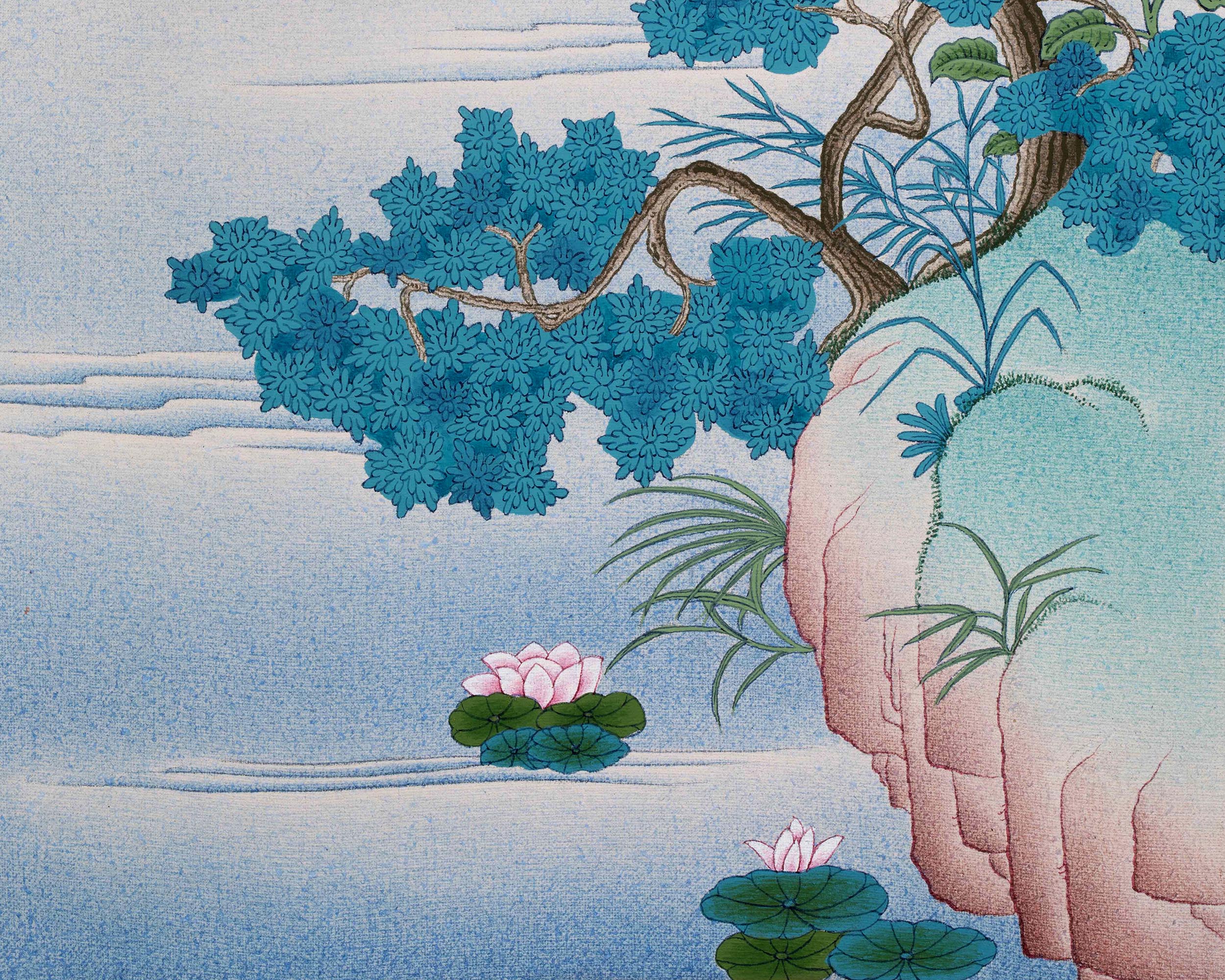 Manjushri Bodhisattva | Karma Gadri Style Thangka