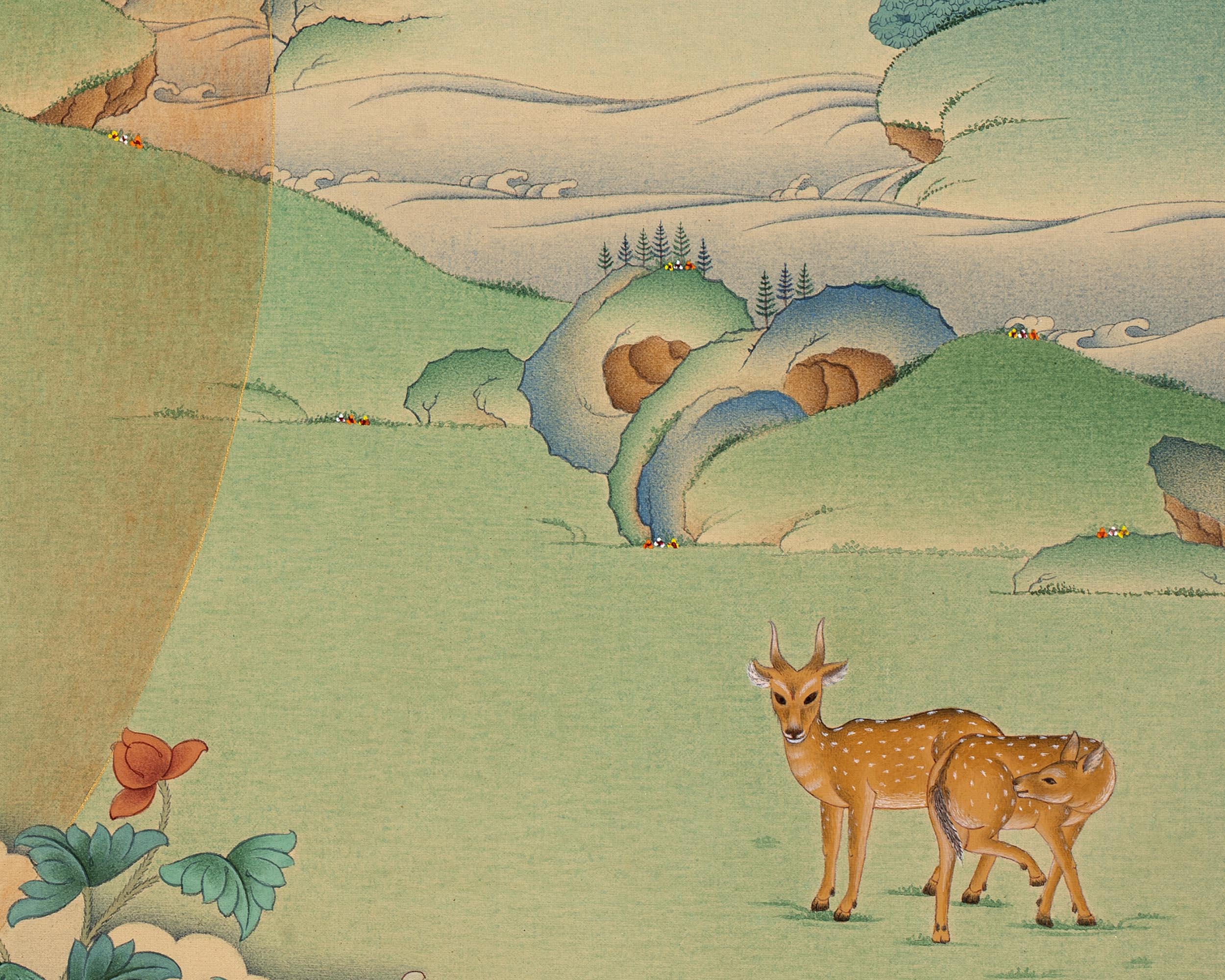 Guru Rinpoche Thangka | Tibetan Buddhist Art | High-quality Giclee Print