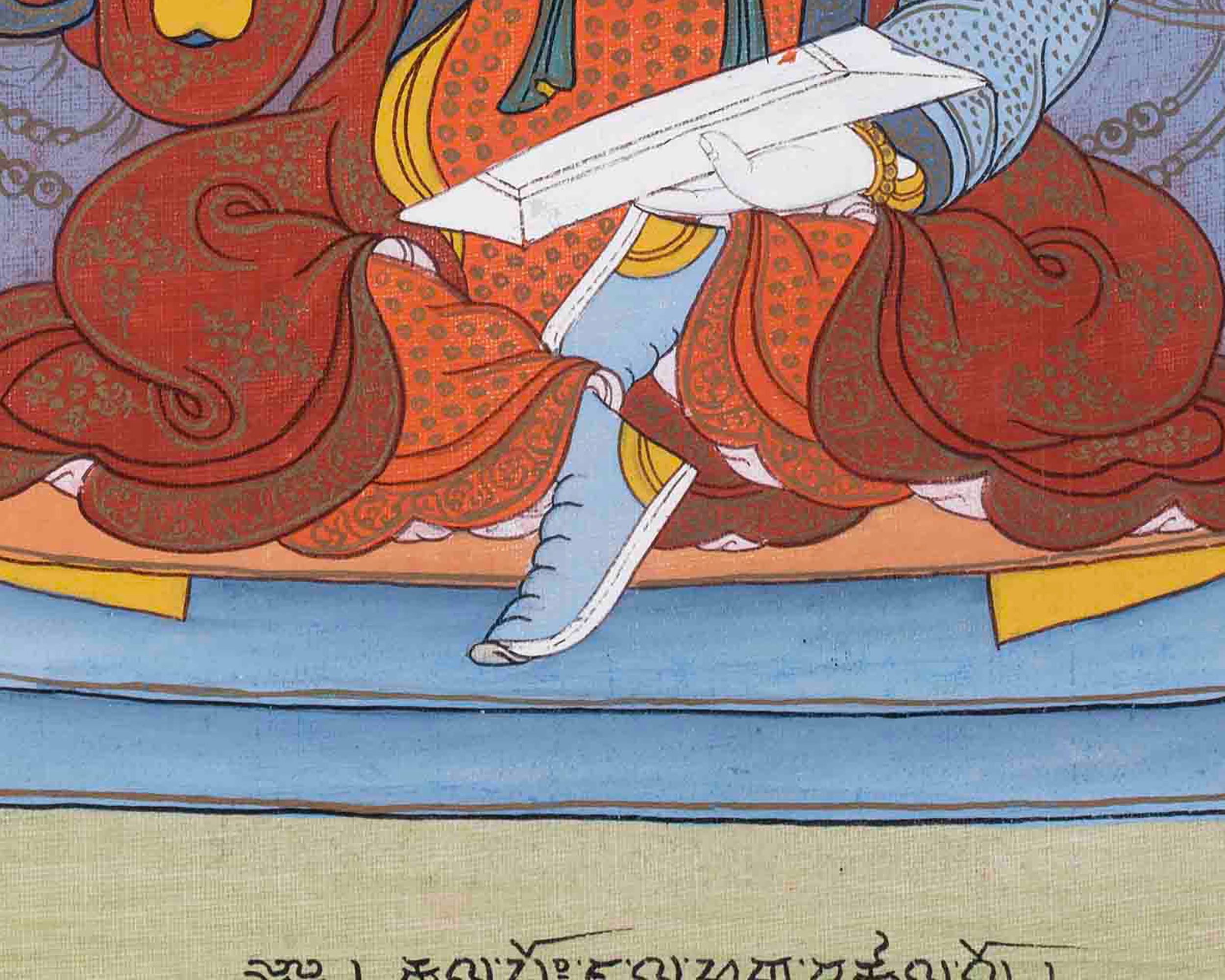The Majesty of King Dza Thangka | Traditional Buddhist painting