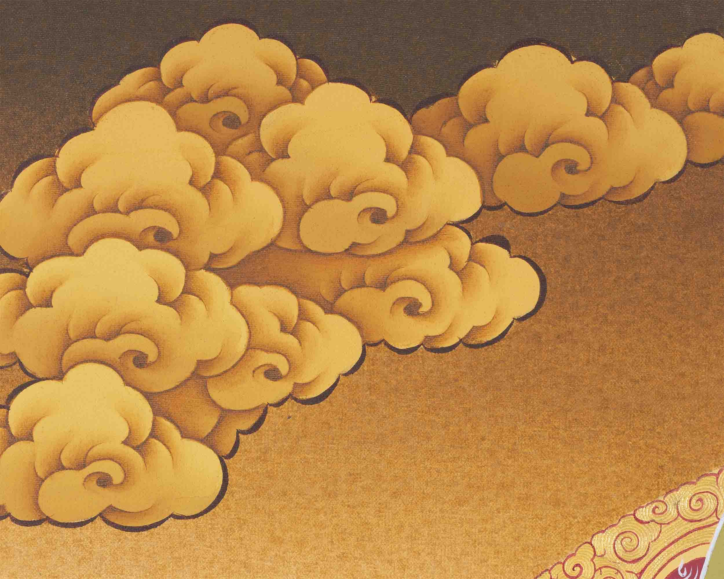 Thangka Of Amoghasiddhi | Traditional Artwork | Buddhist Wall Decors