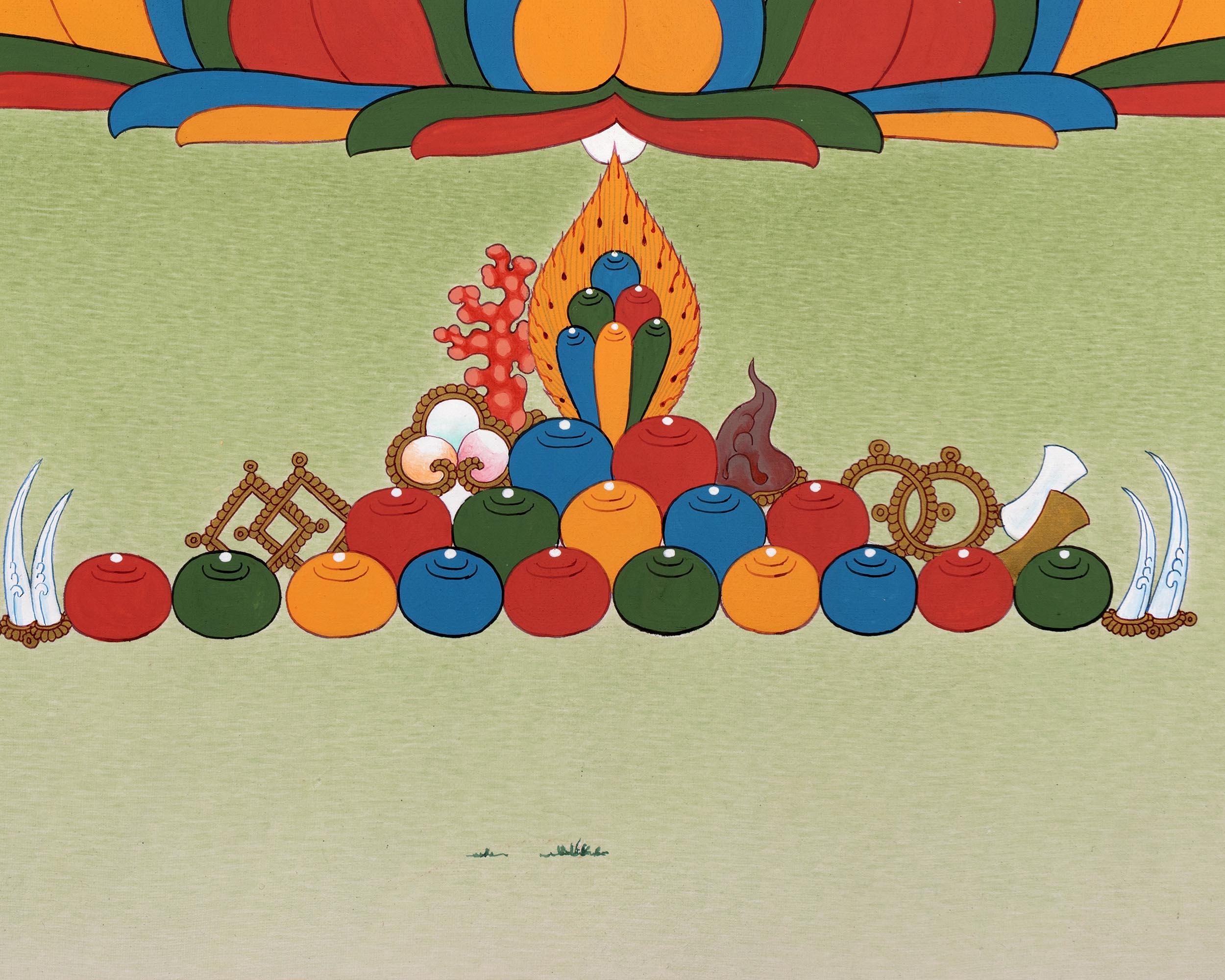 Vajrasattva And Consort | Yab Yum Thangka | Buddhist Deity