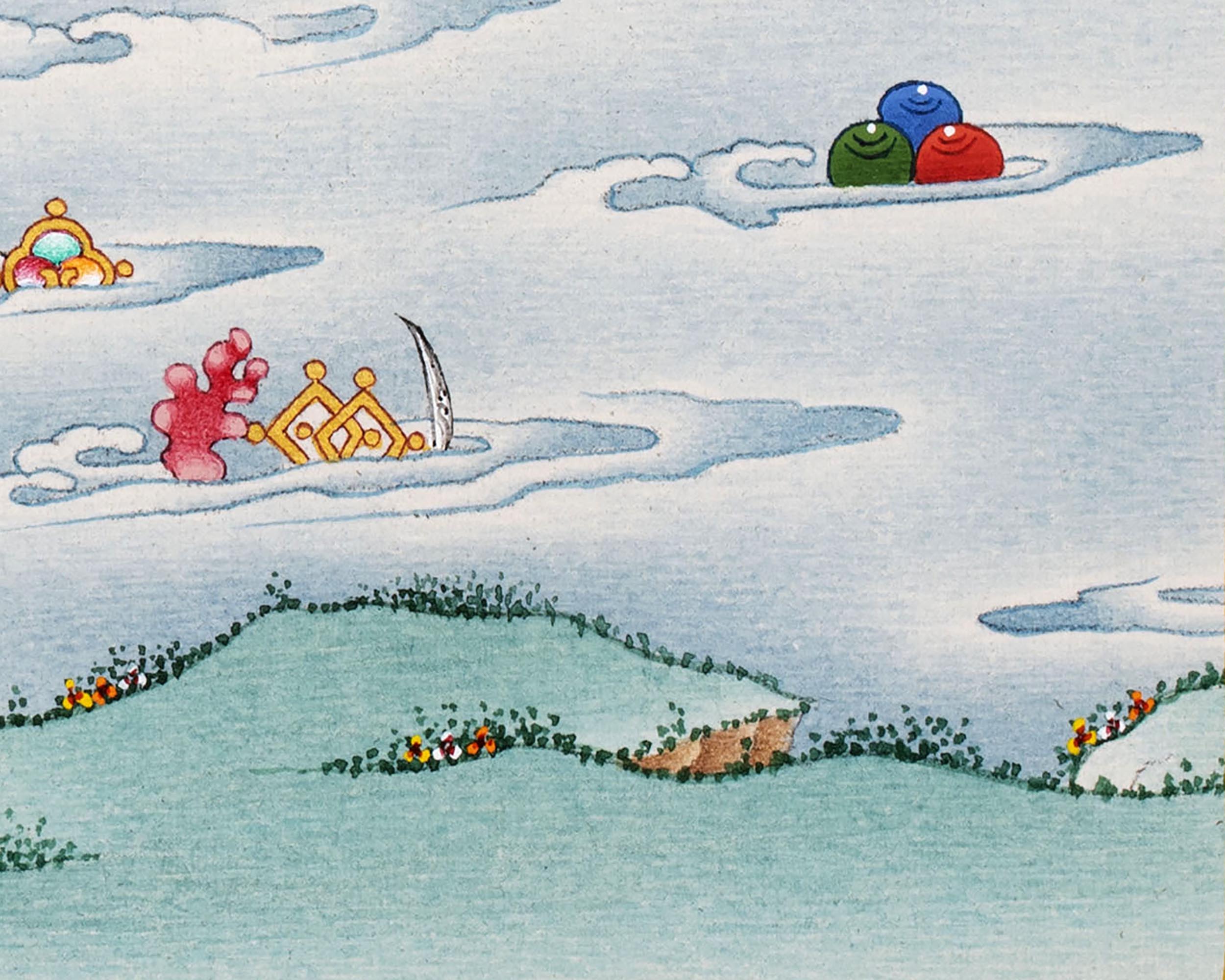 Samantabhadra with Consort | Traditionally Hand Painted Buddhist Thangka