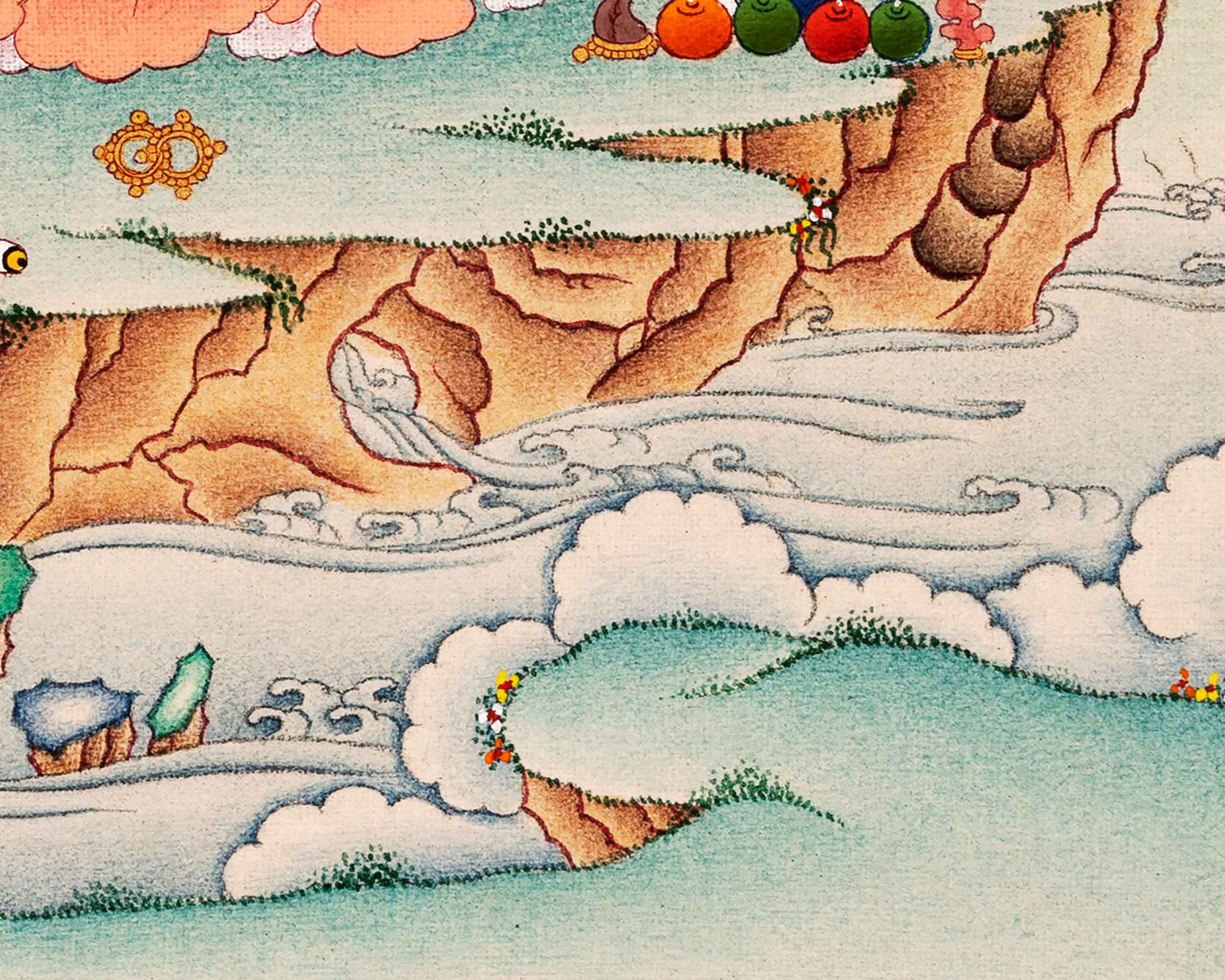 Red Dakini Vajrayogini Thangka Painting | High-Quality Tibetan Art