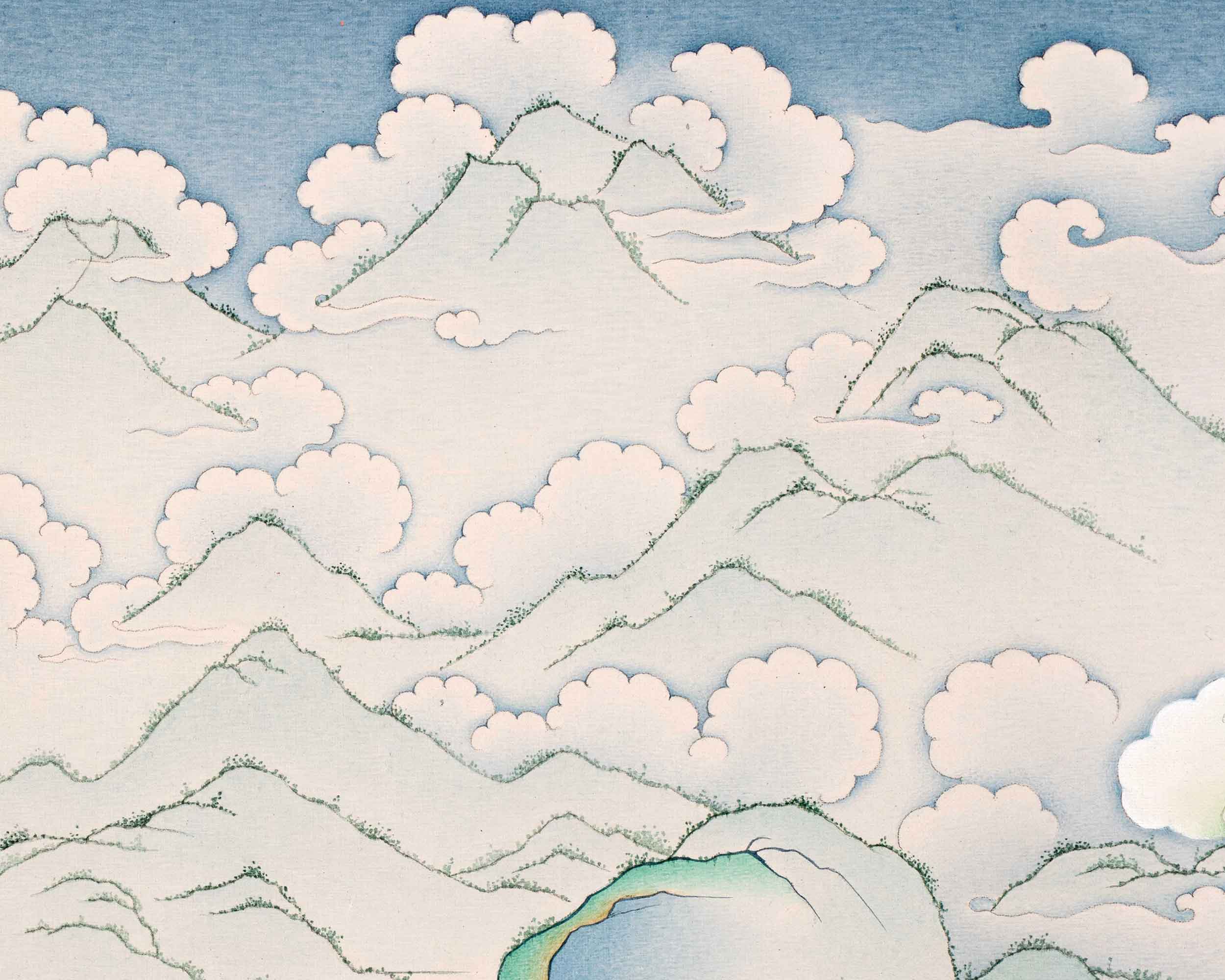 Guru Rinpoche Print Thangka | Tibetan Canvas Print