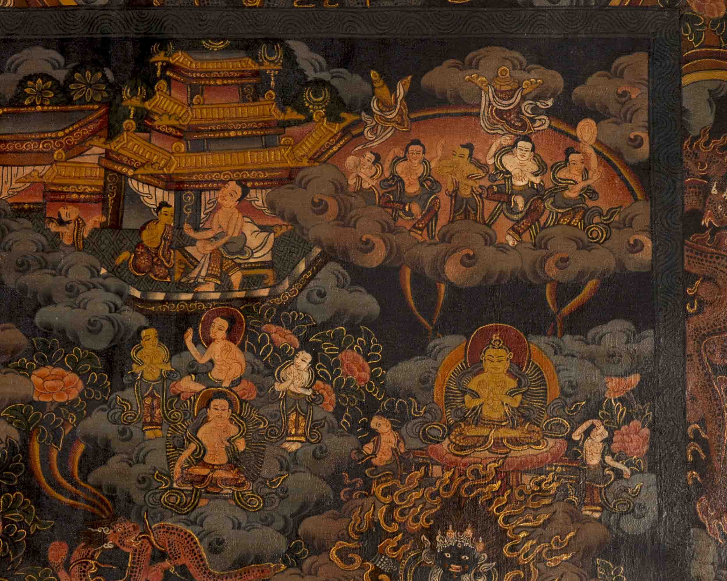 Lokeshvara Chenrezig Mandala | Traditional Buddhist Thangka | Wall Decors