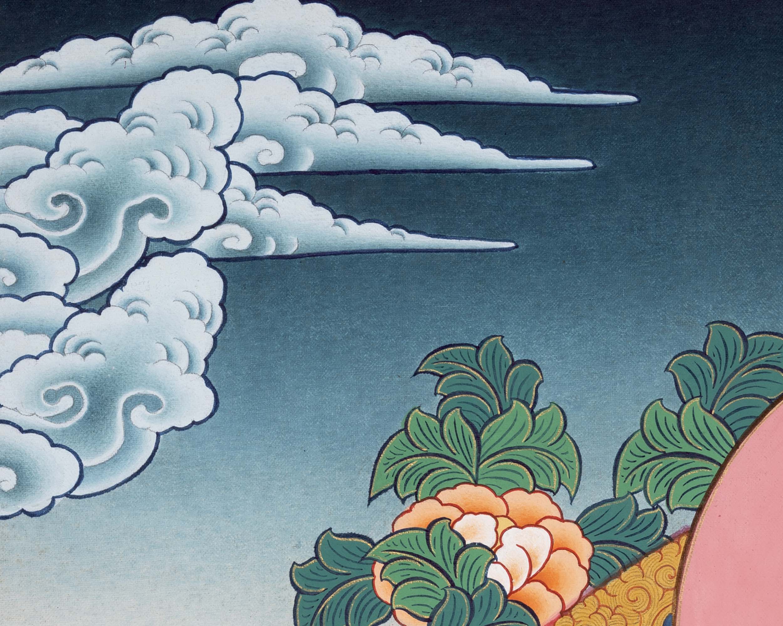 Meditation Medicine Buddha | Original Hand-Painted Healing Thangka