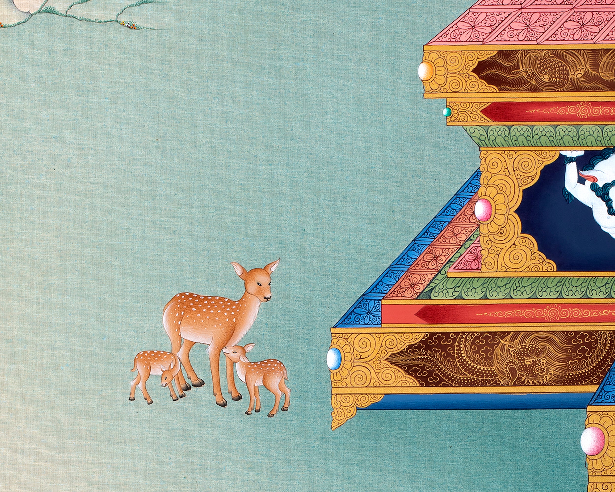 Medicine Buddha Thangka | Hand Painted Tibetan Art